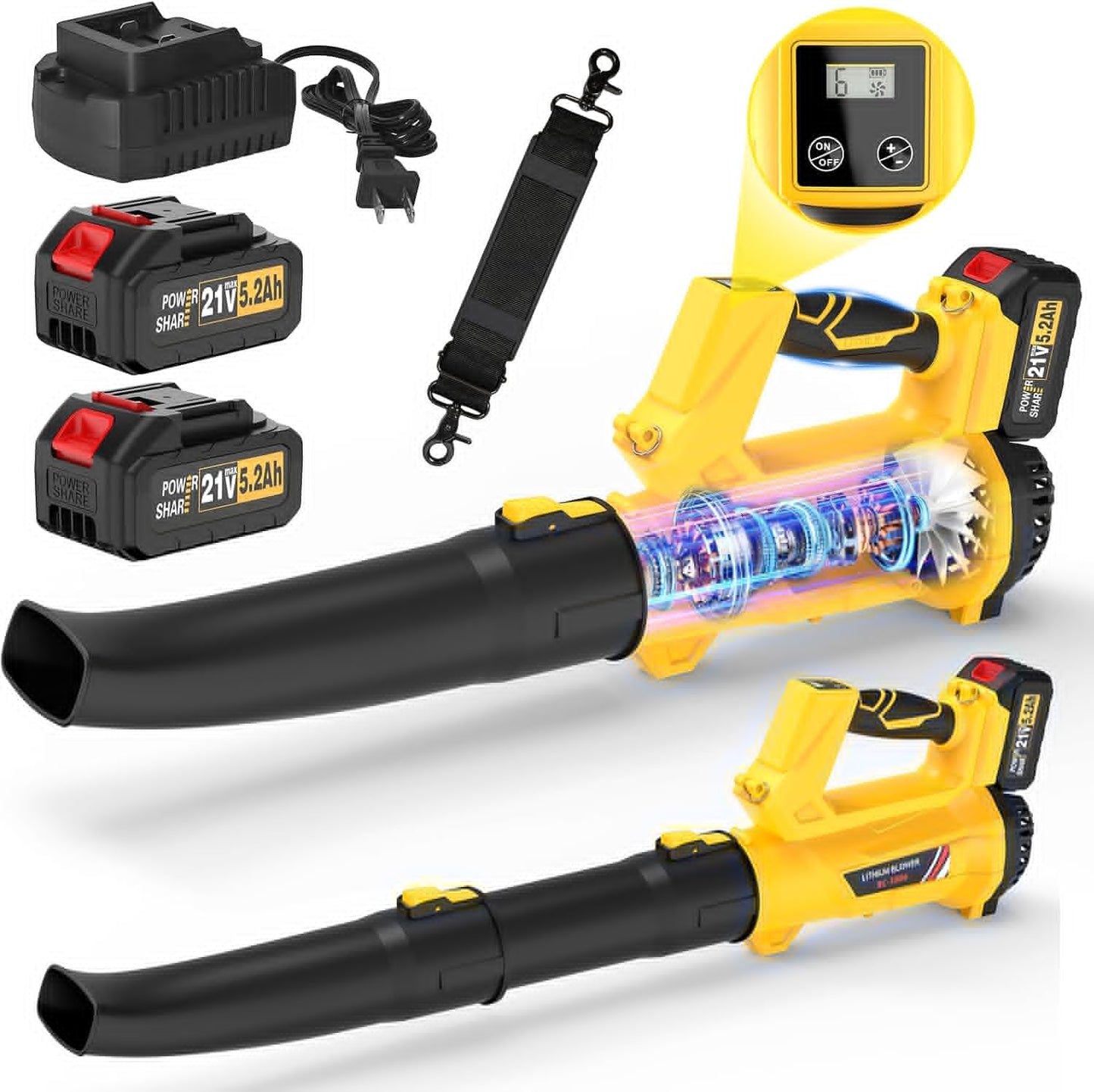 2025 New Leaf Blower Cordless with Battery for Lawn Care