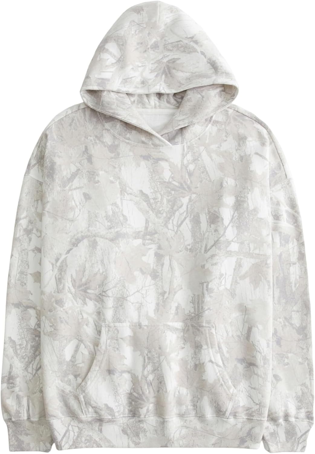 Cozy Camo Maple Leaf Hoodie for Couples by VEPONOIX