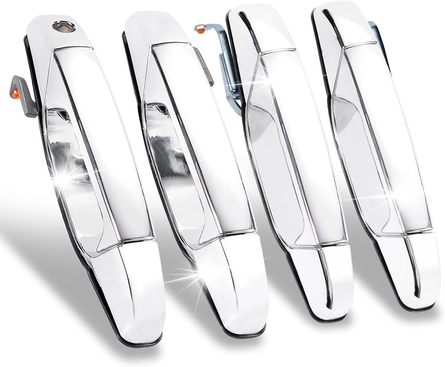 WEILEITE Door Handles Chrome for 07-13 Chevy Silverado Models