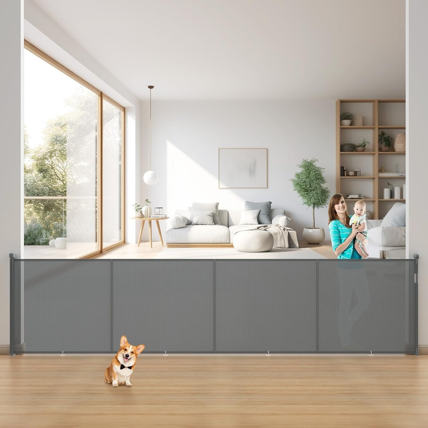 Upgrade Retractable Baby Gates Extra Wide for Safety and Convenience
