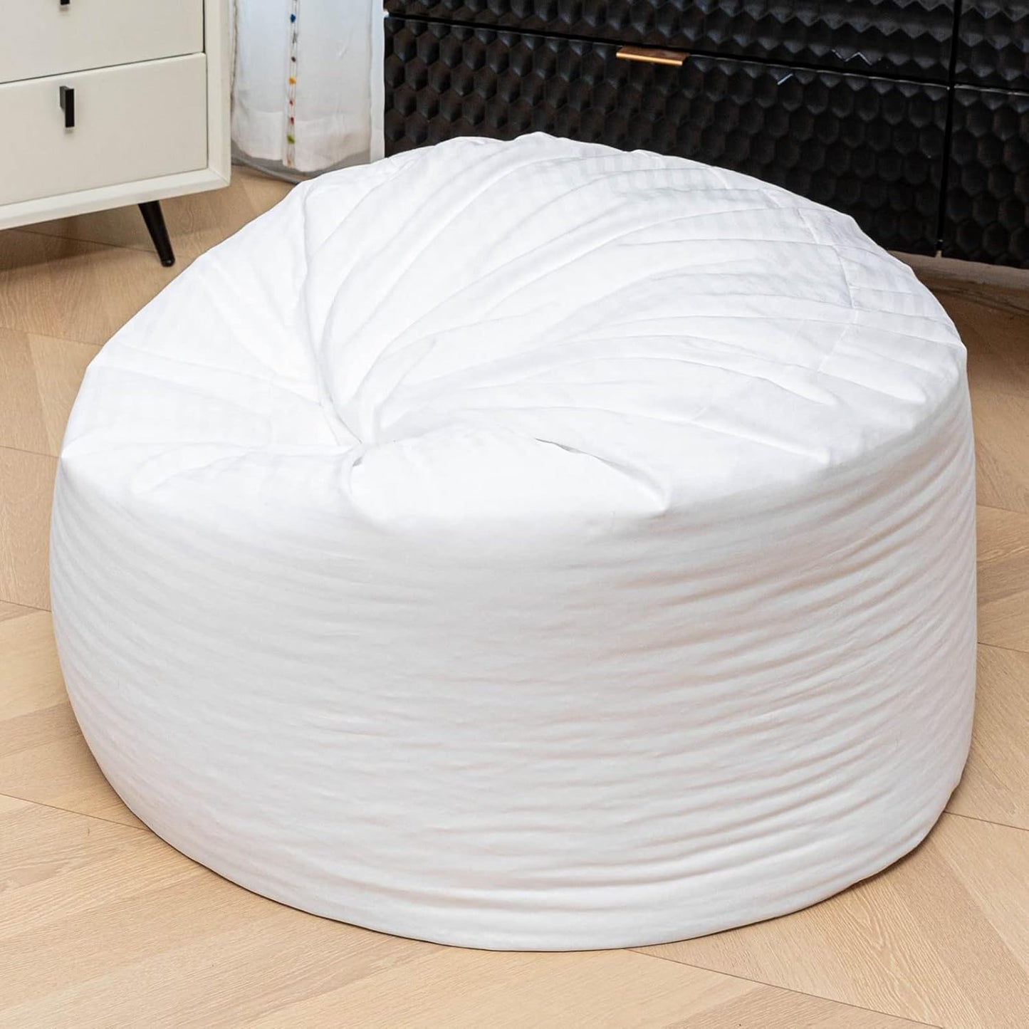 Easy-Clean White Bean Bag Liner with Zipper