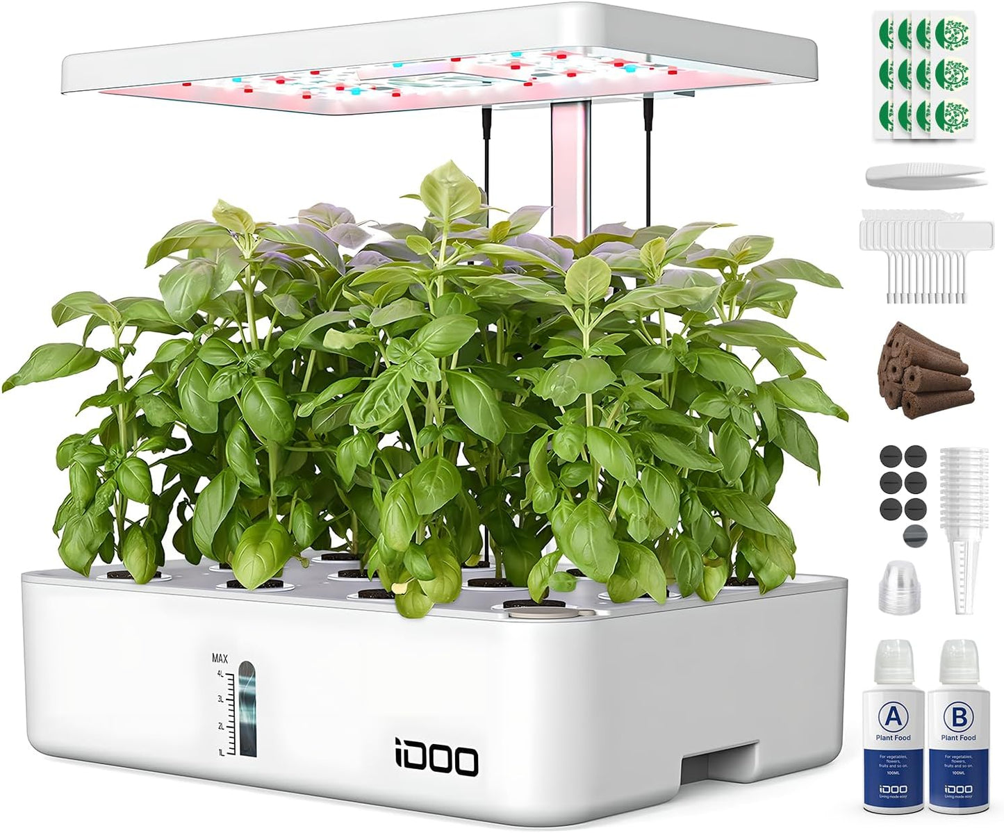 iDOO Hydroponics Growing System Kit for Indoor Herb Garden