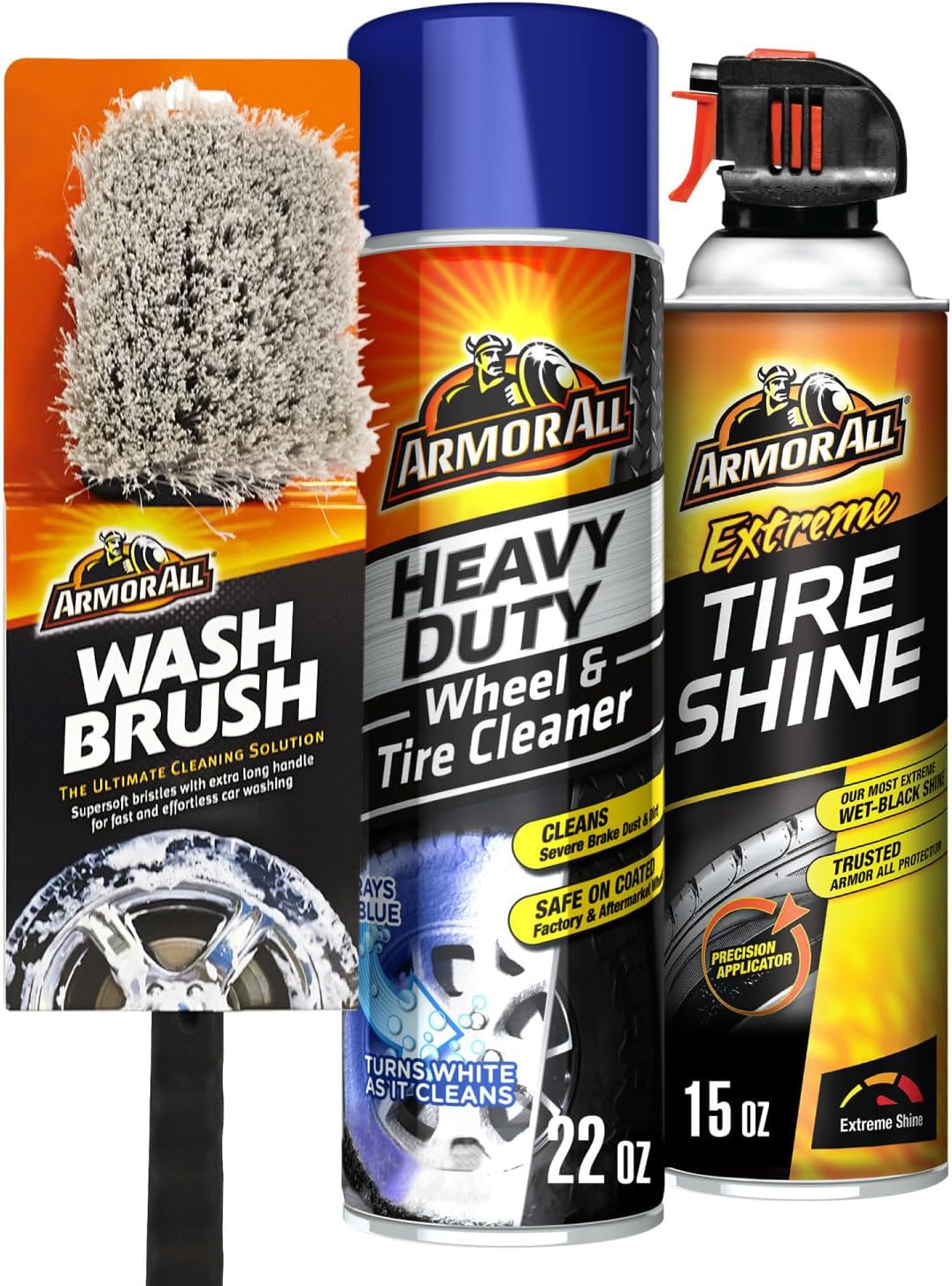 Armor All Wheel and Tire Cleaner Kit for Extreme Shine and Care