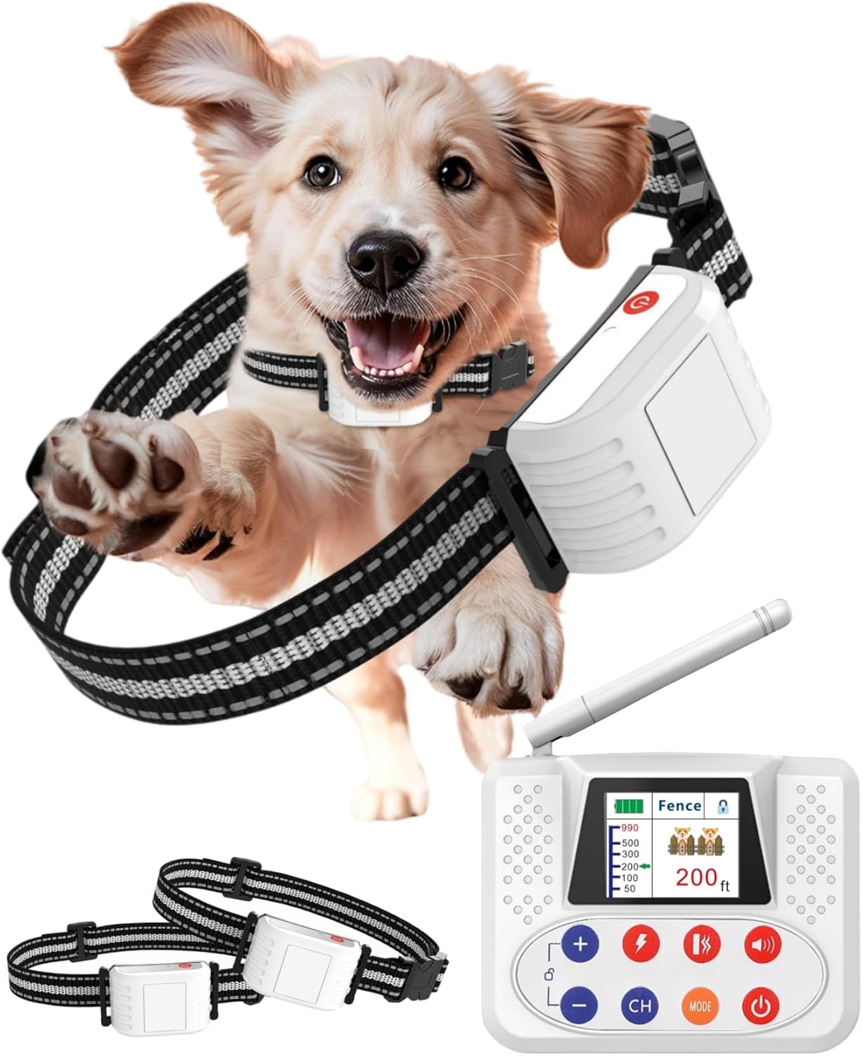 Wireless Dog Fence System with LCD Screen for Safe Pet Training