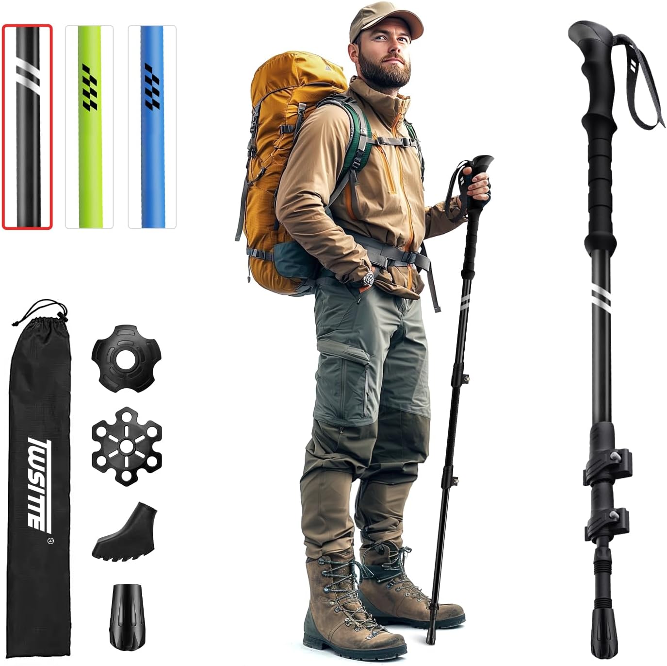 Adjustable Lightweight Hiking Poles - Ultimate Trekking Gear