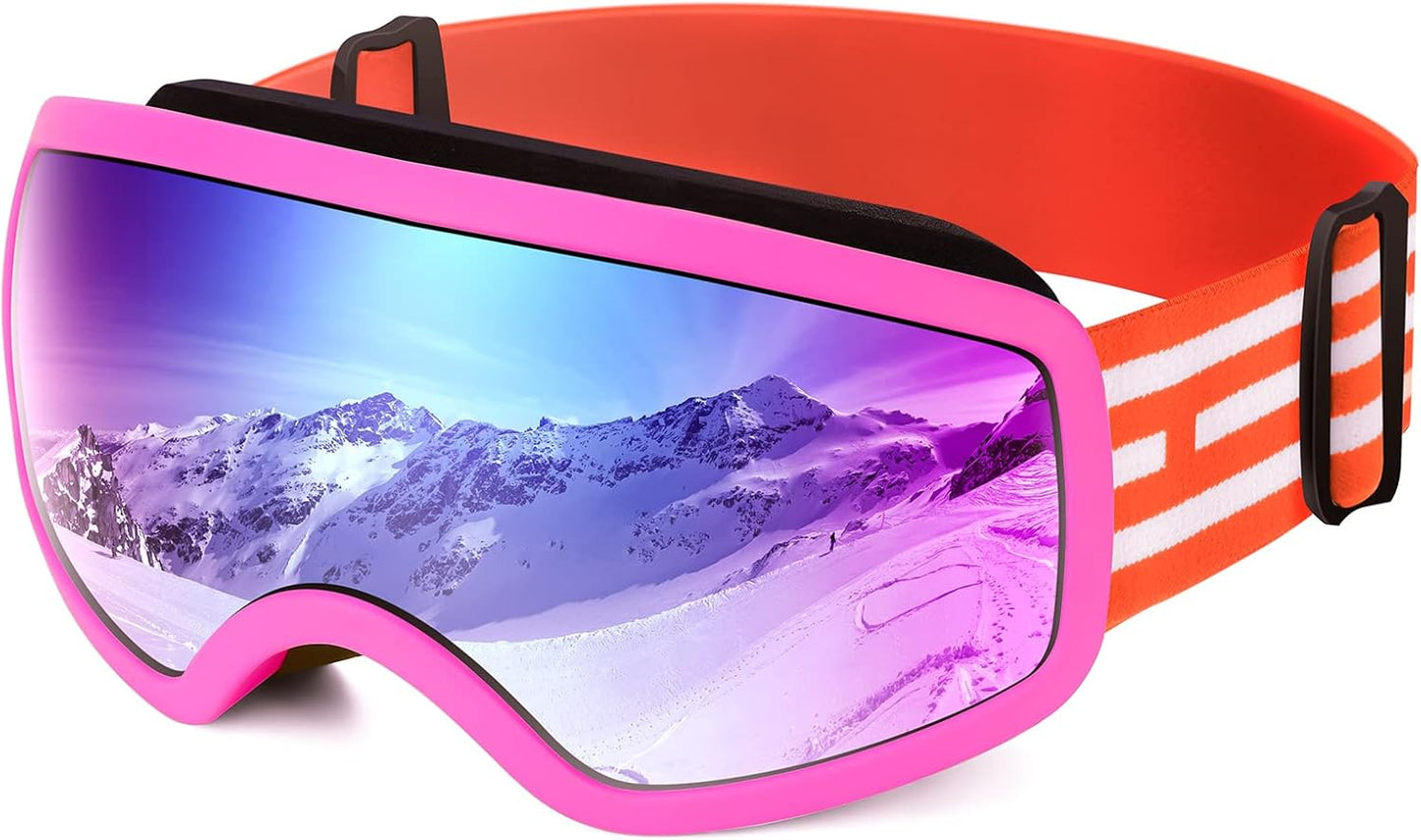 EasYoung Kids Ski Goggles - Clear Vision for Safe Winter Adventures!