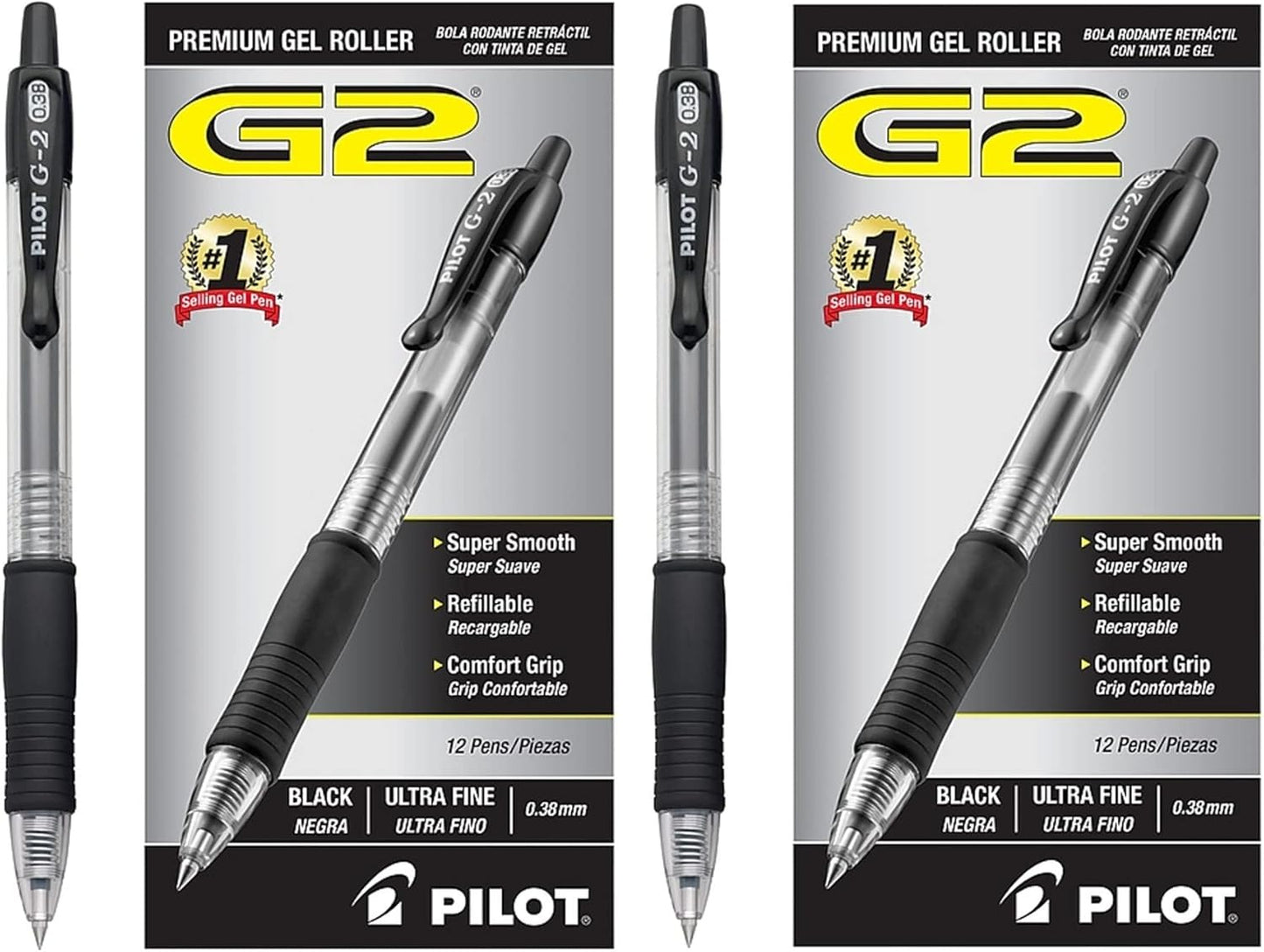 Pilot G2 Premium Refillable Gel Pens for Smooth Writing Needs