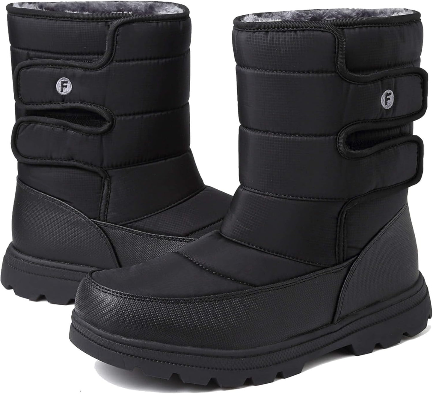 Mens Snow Boots Waterproof Warm Lightweight Ankle Booties