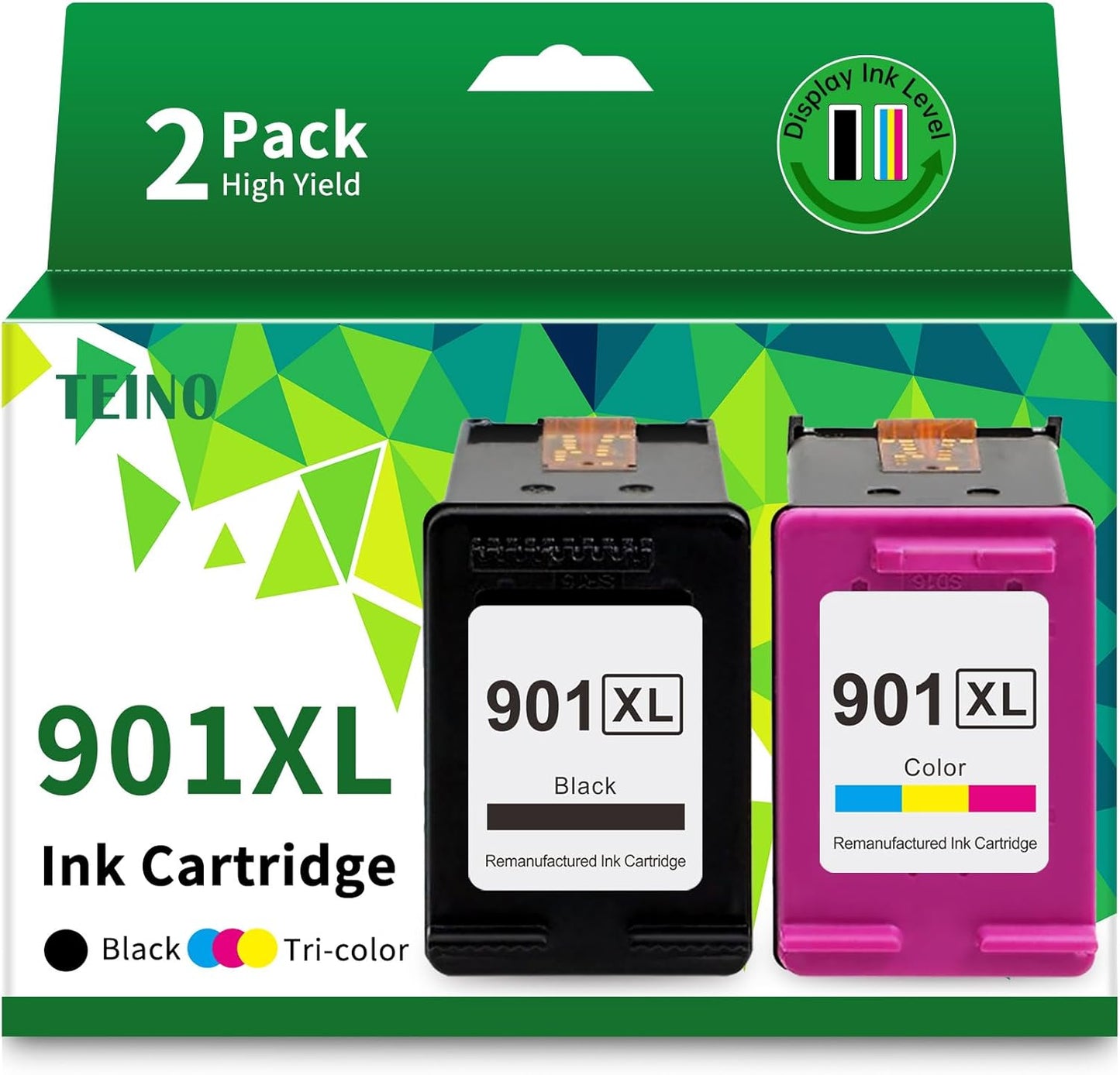 TEINO 901 Ink Cartridges Remanufactured for HP Printers