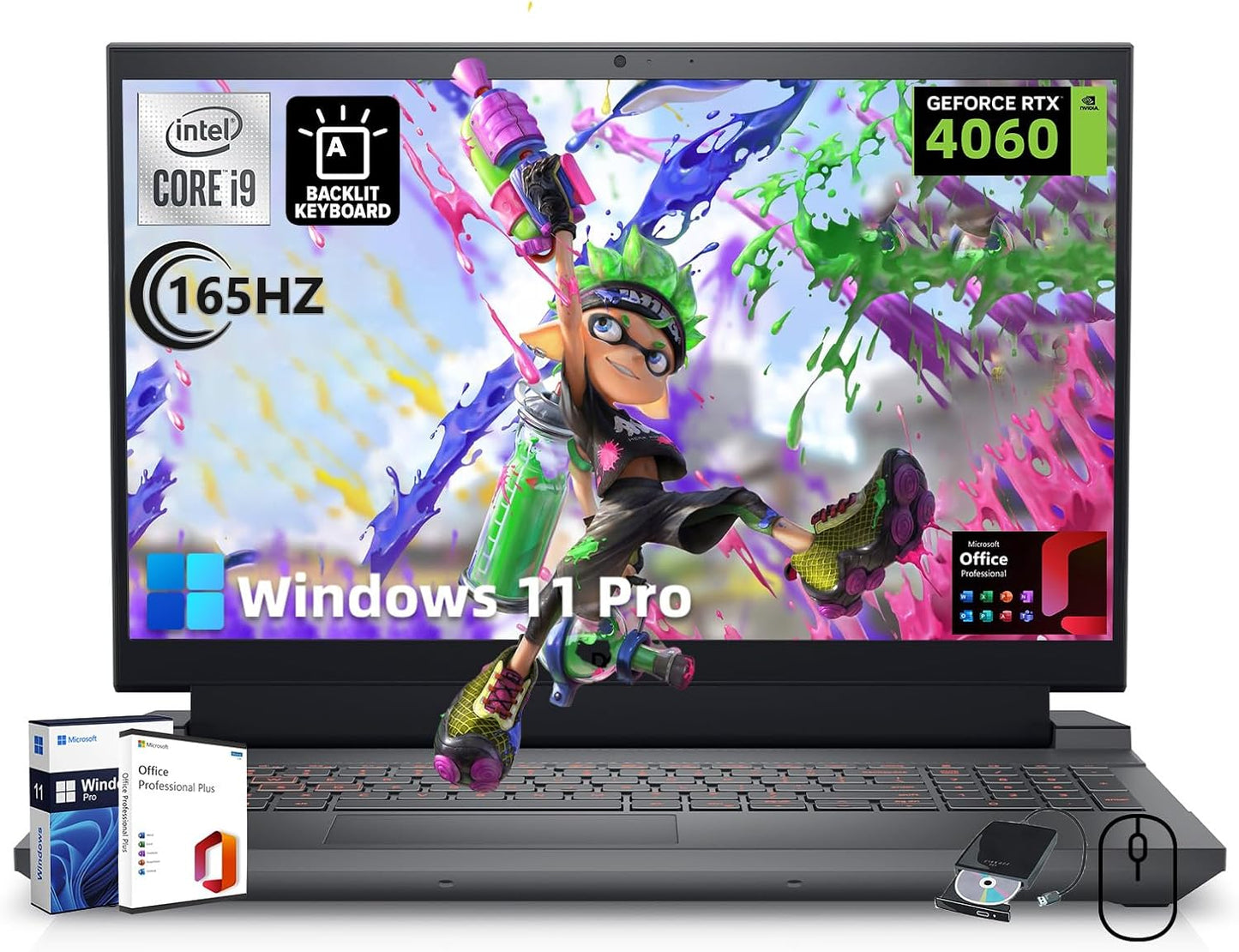 Dell G15 Gaming Laptop: Intel i9-13900HX, RTX 4060, FHD 165hz Display