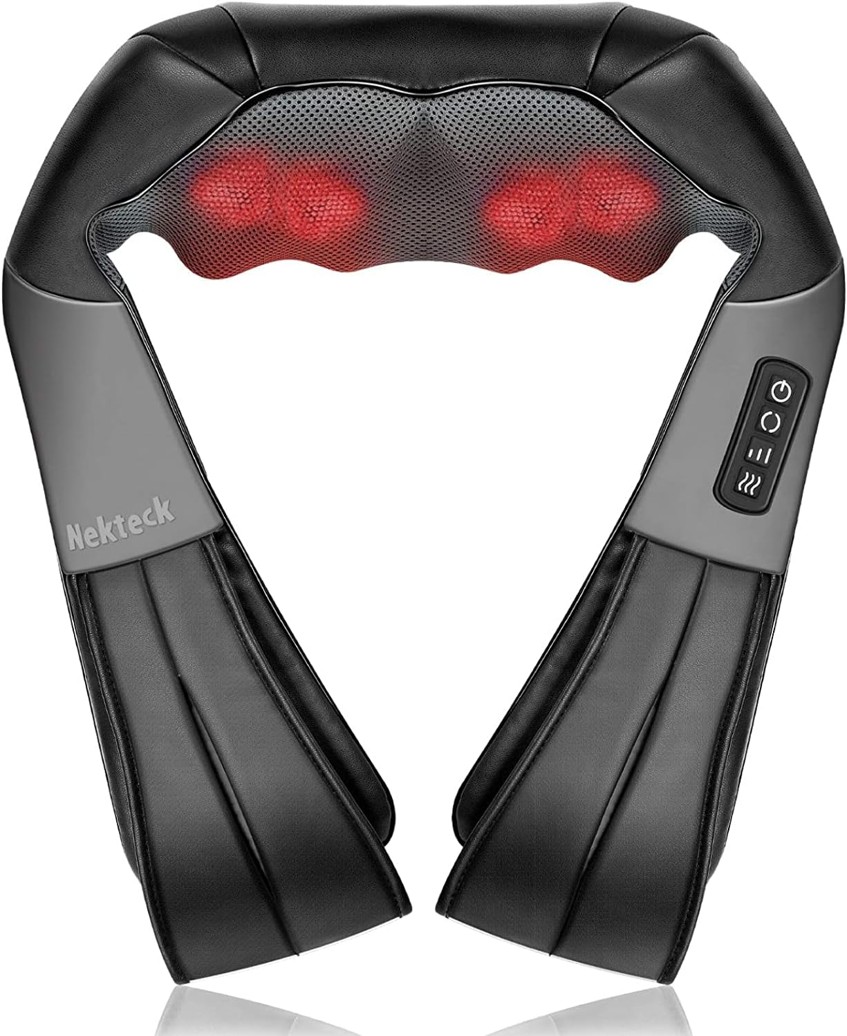 Nekteck Shiatsu Neck Massager for Deep Tissue Pain Relief