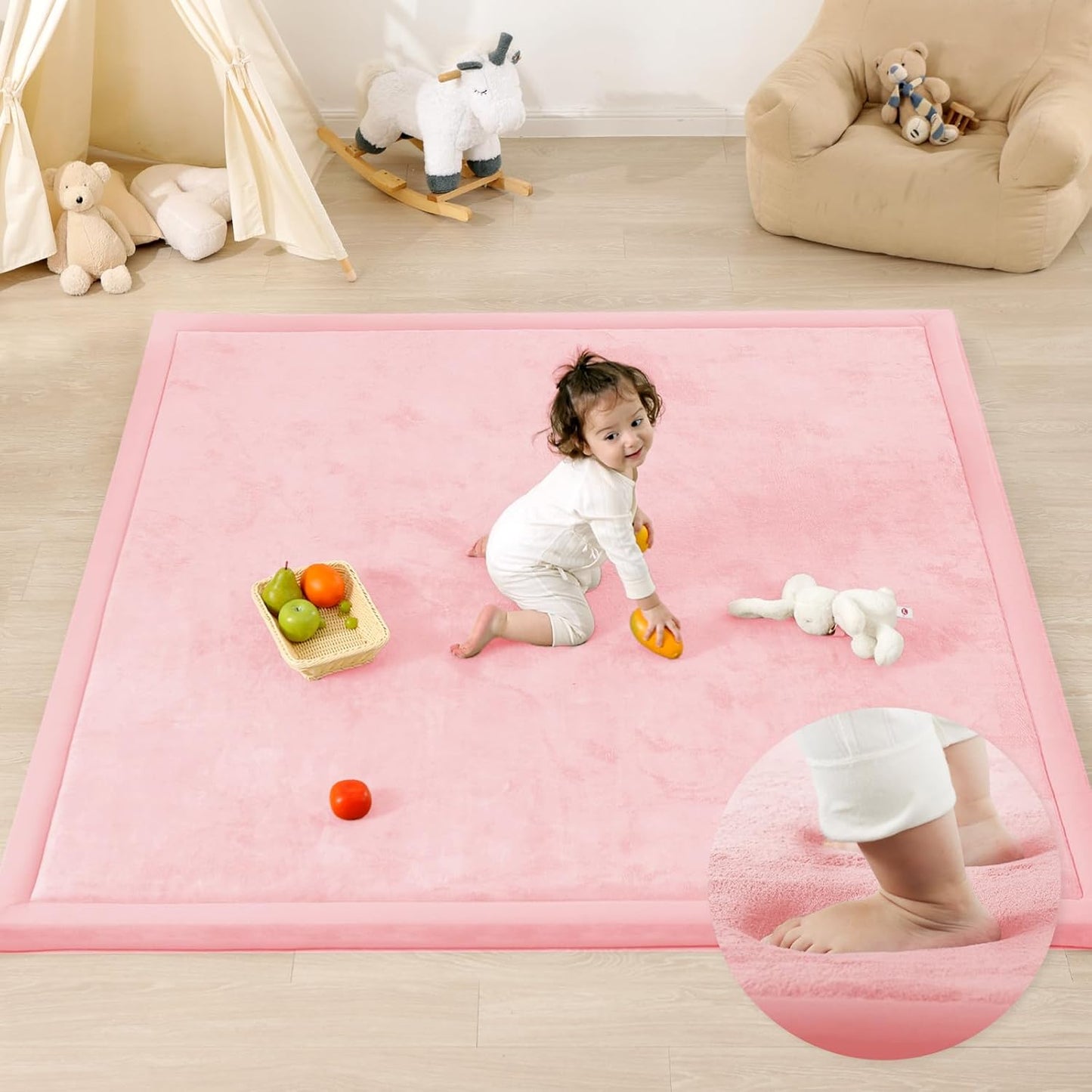 1.3 Thick Baby Play Mat for Floor Playpen and Tummy Time