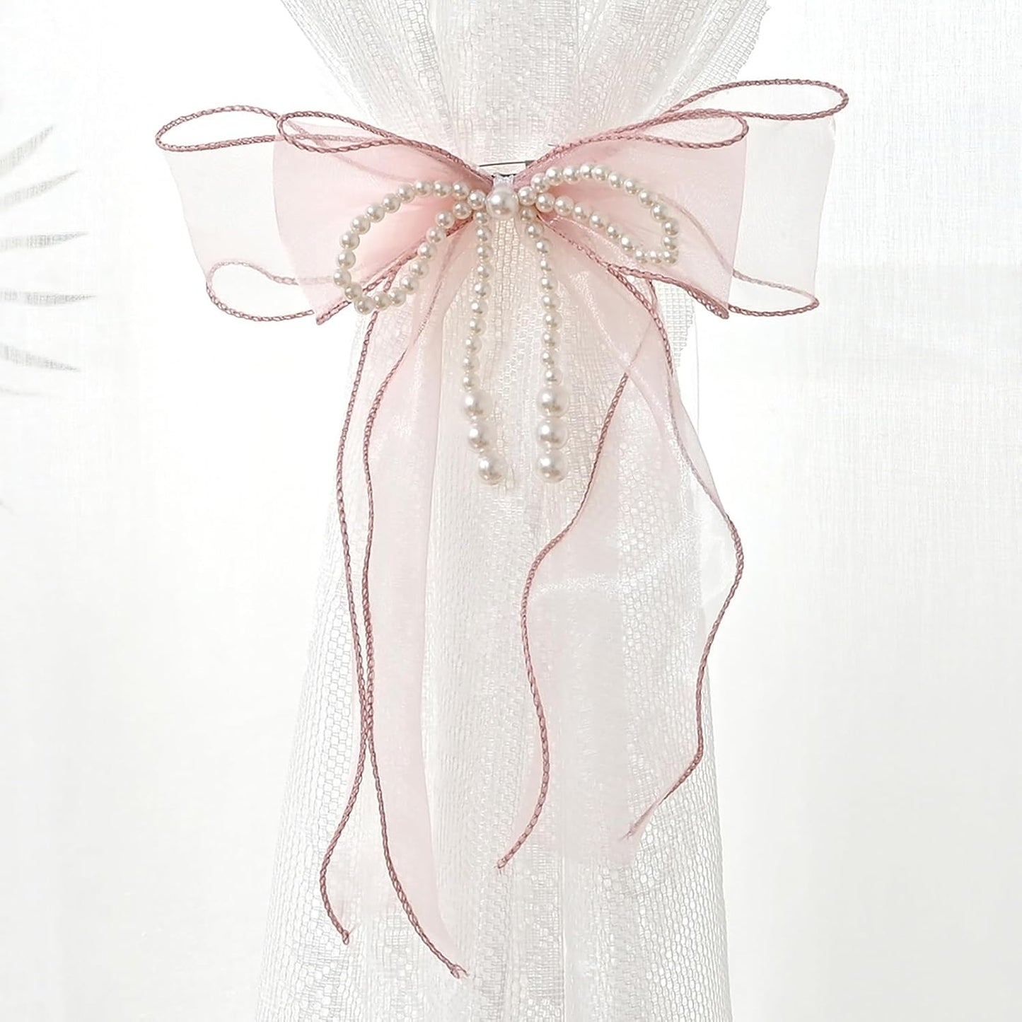 Lace Bowknot Curtain Tiebacks Set - Elegant Home Decor