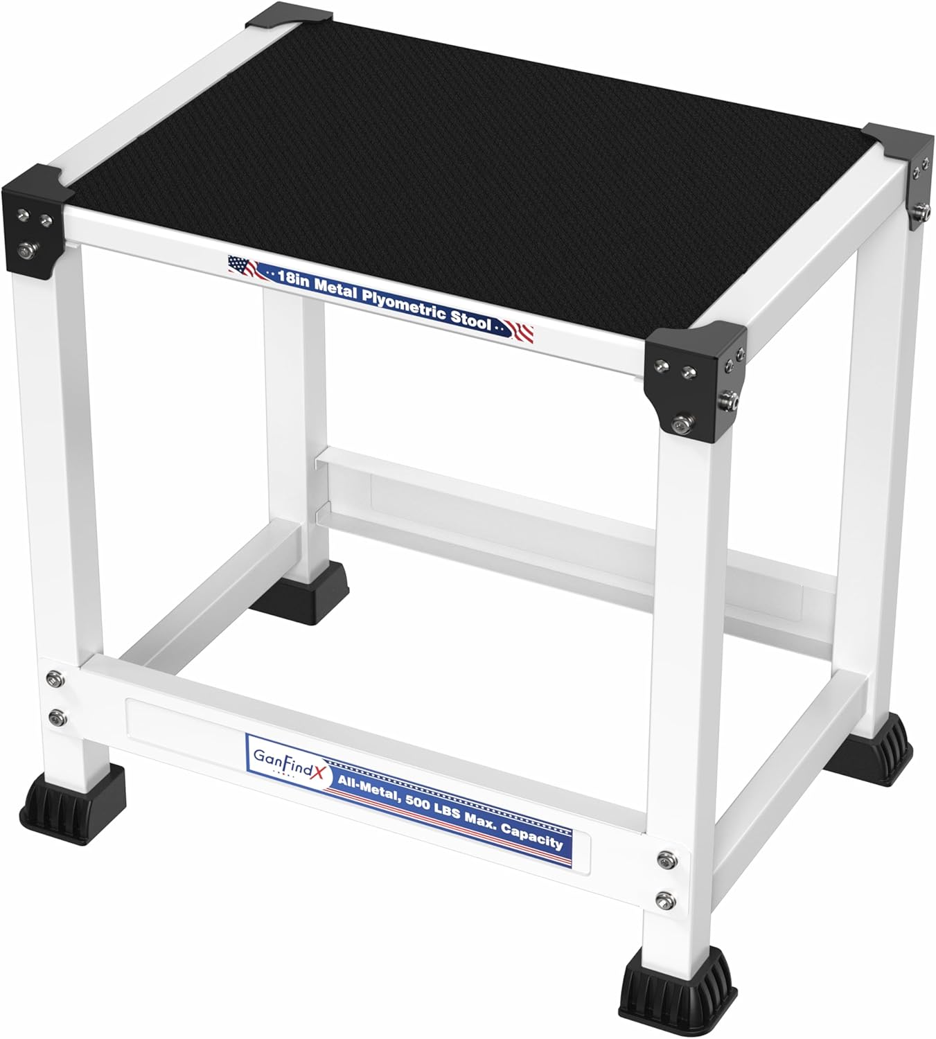 GanFindX Steel Plyo Box for Home Gym Jump Training and Fitness
