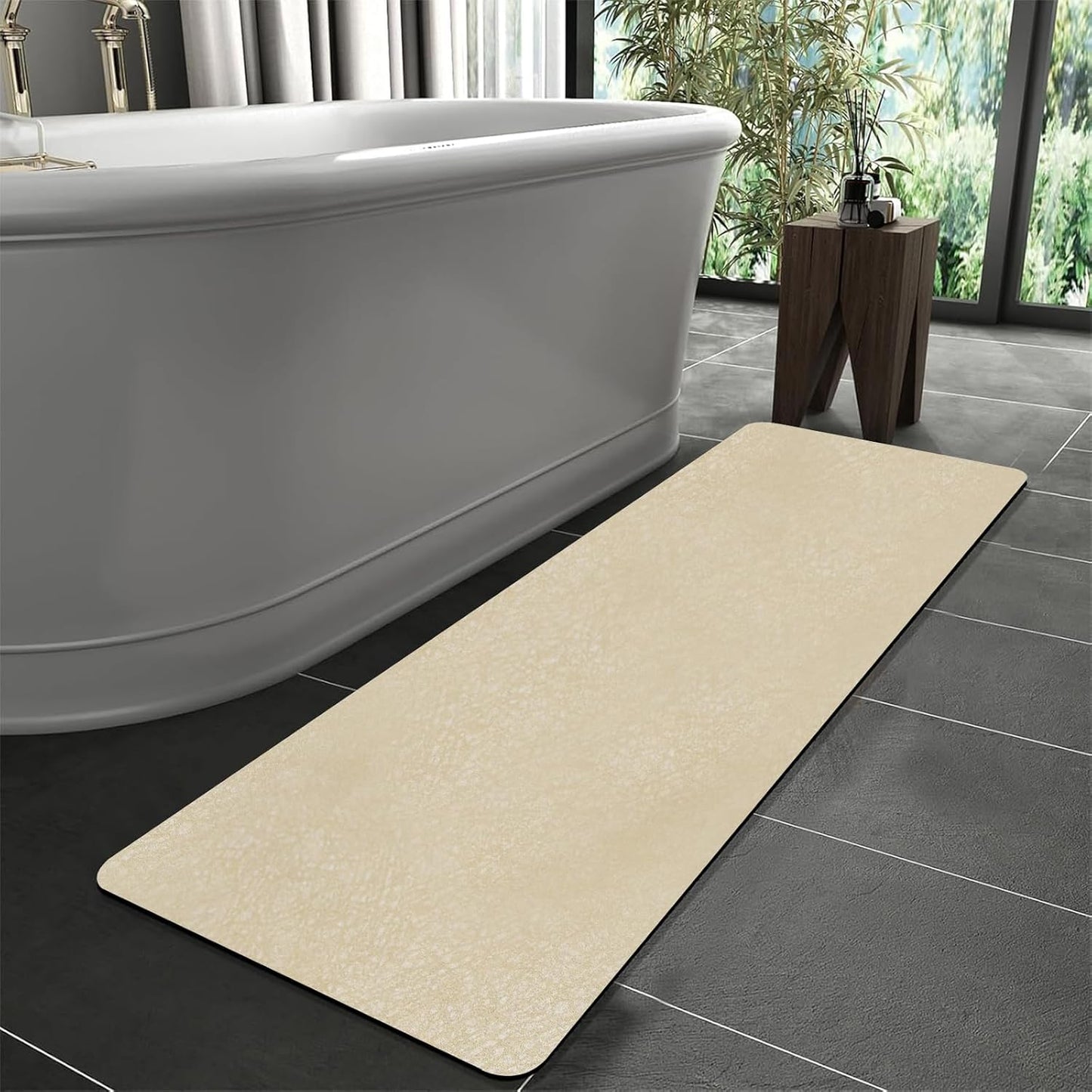 Diatomaceous Earth Bath Mat Super Absorbent Quick Dry Non Slip