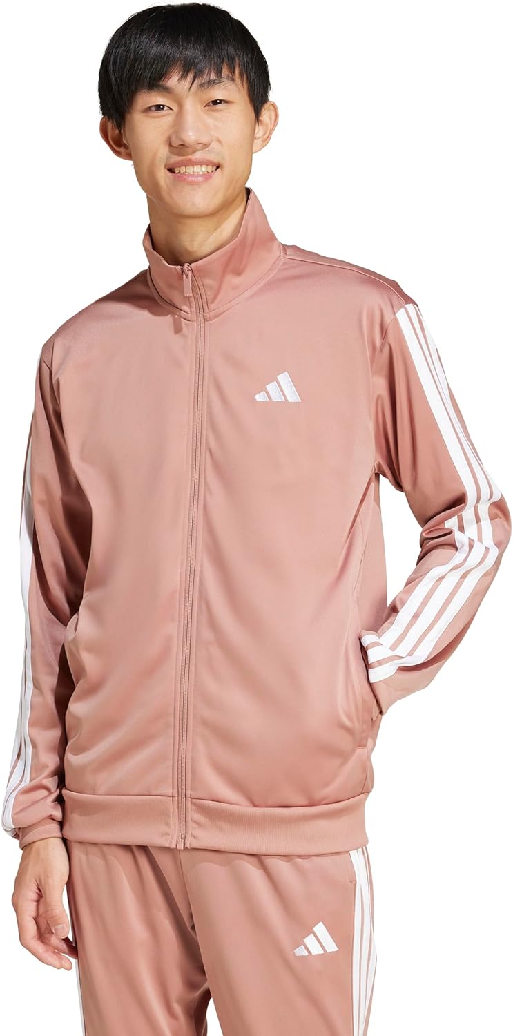 adidas Men's 3-Stripes Tricot Track Top for Timeless Sport Style