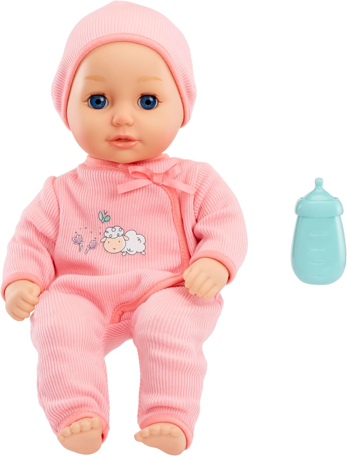 Realistic Baby Doll with Closing Eyes & Bottle