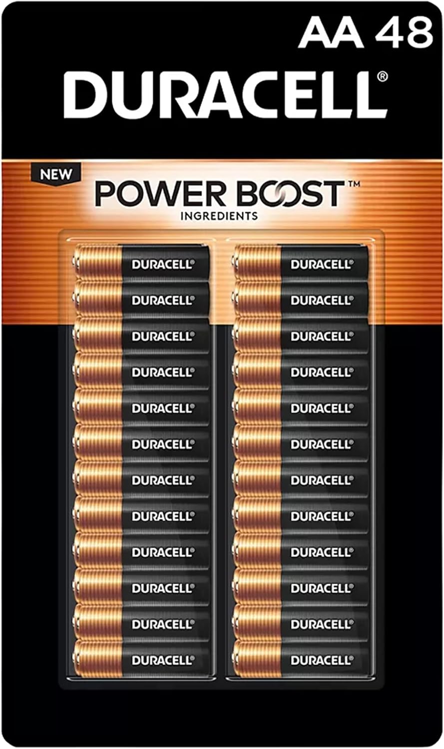 Duracell Coppertop AA Batteries Pack of 48 for Long-lasting Power