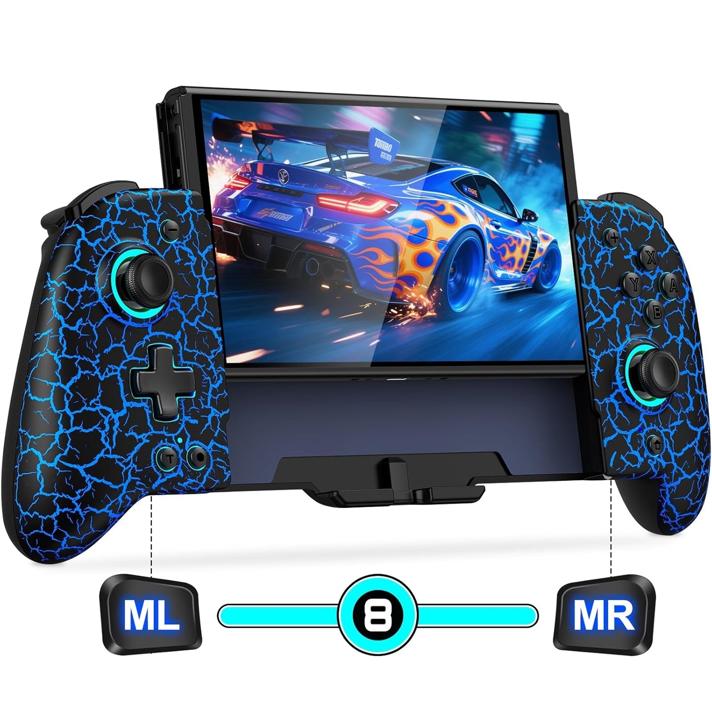 Gammeefy Switch Controller: No Drift, Hall Effect Joystick Joypad