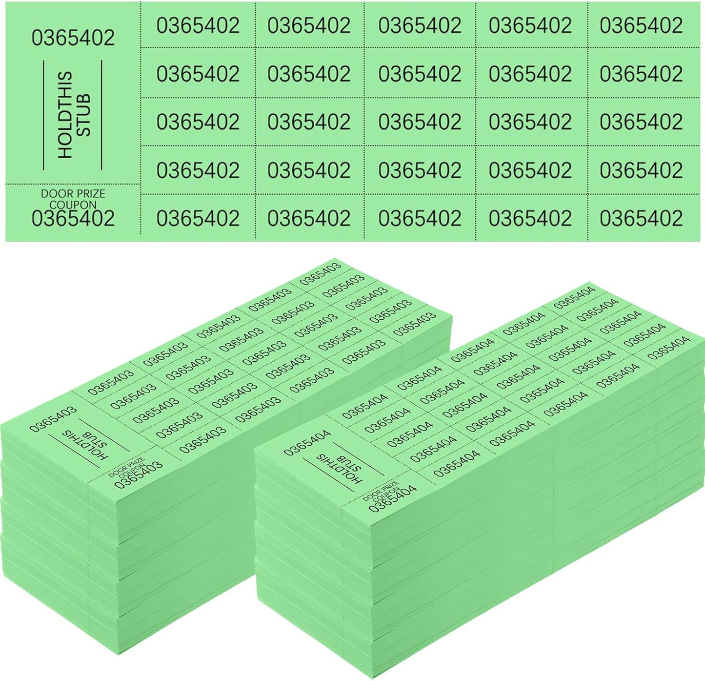 Kosiz 1000 Sheets Raffle Ticket Sheets for Auctions and Events