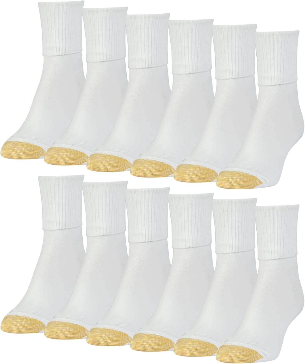 GOLDTOE Women's Classic Turn Cuff Socks for Comfort and Style