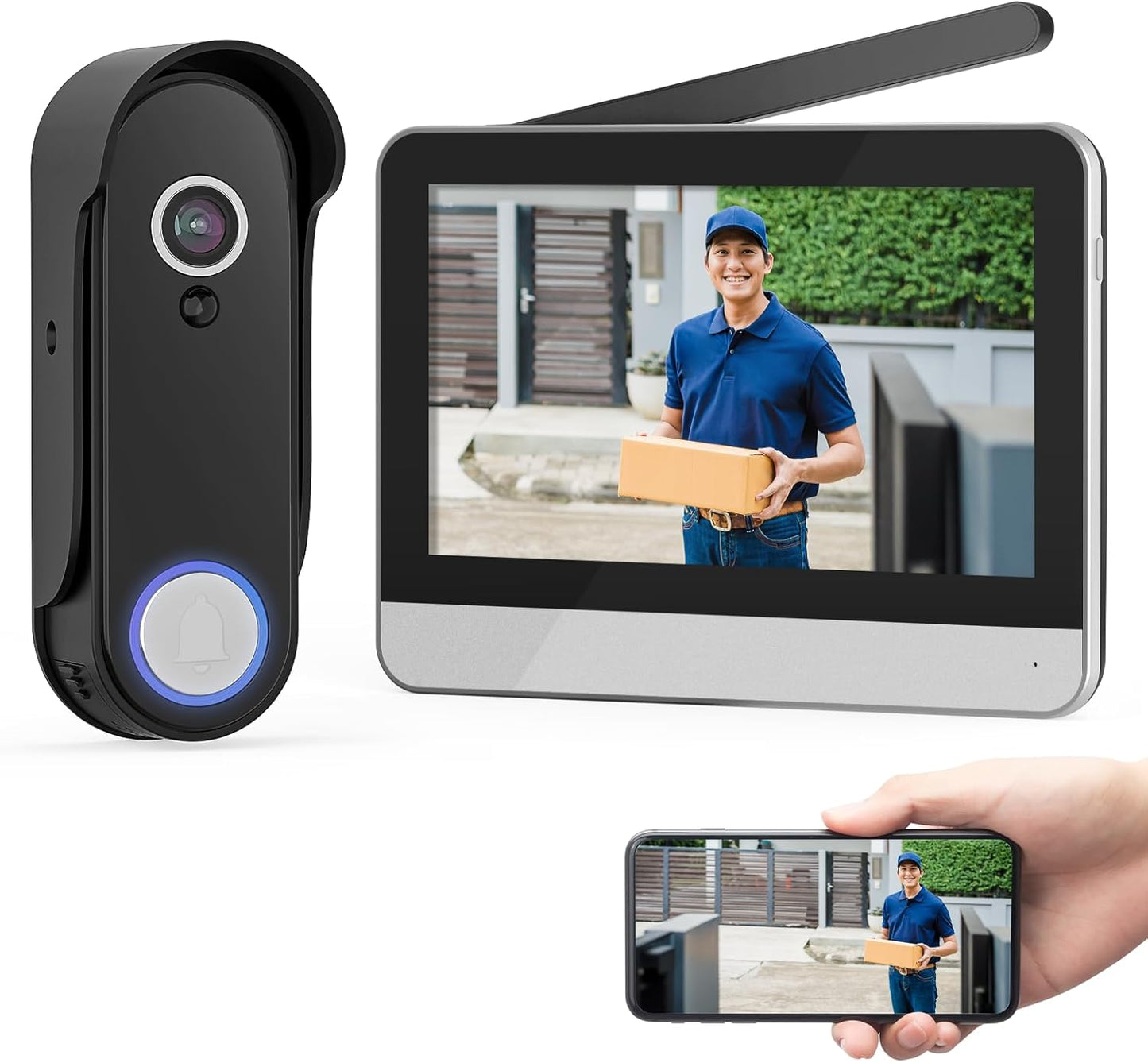 Easy Install Smart Video Doorbell - No Subscription Needed