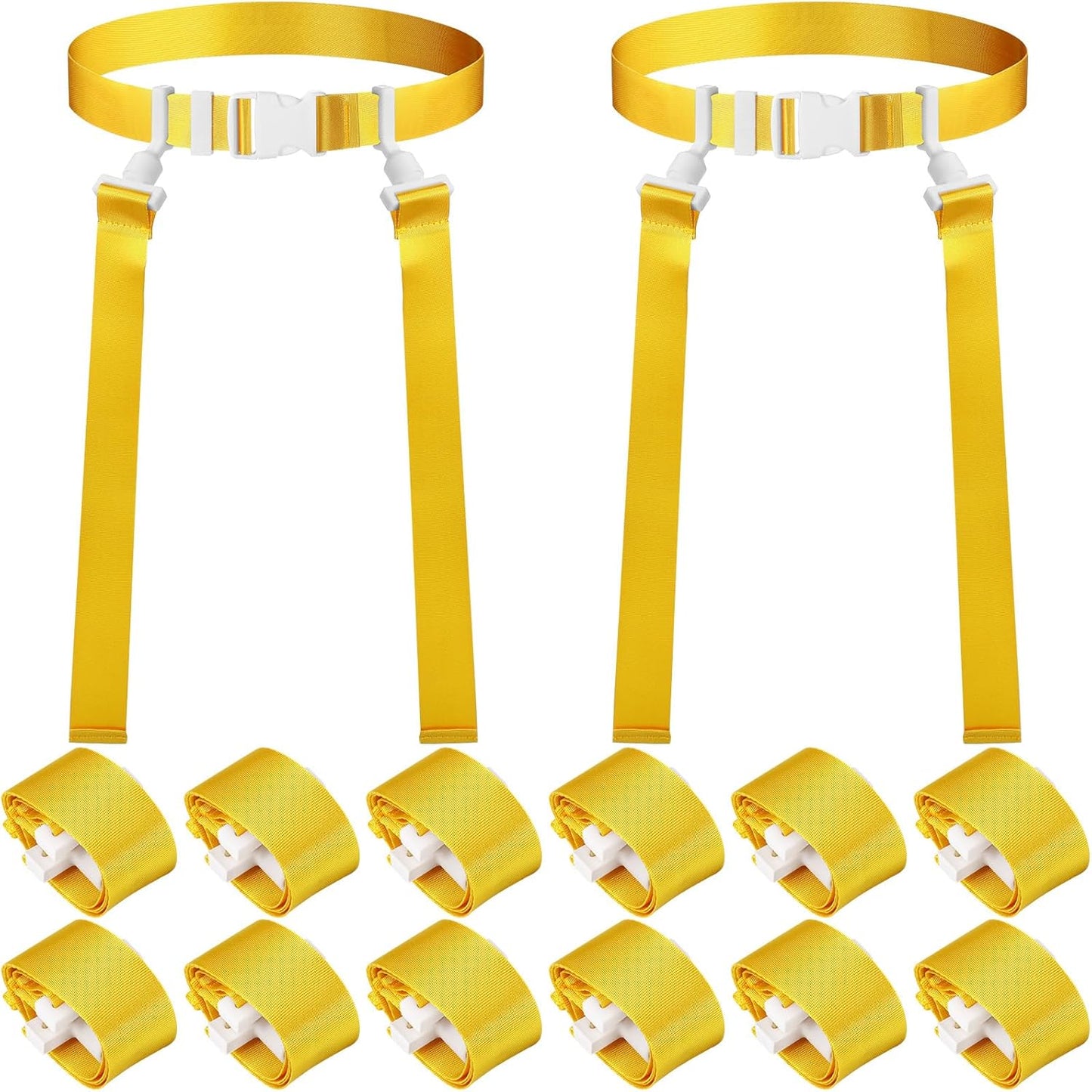 Peryiter Adjustable Flag Football Belts and Flags Set for All Ages