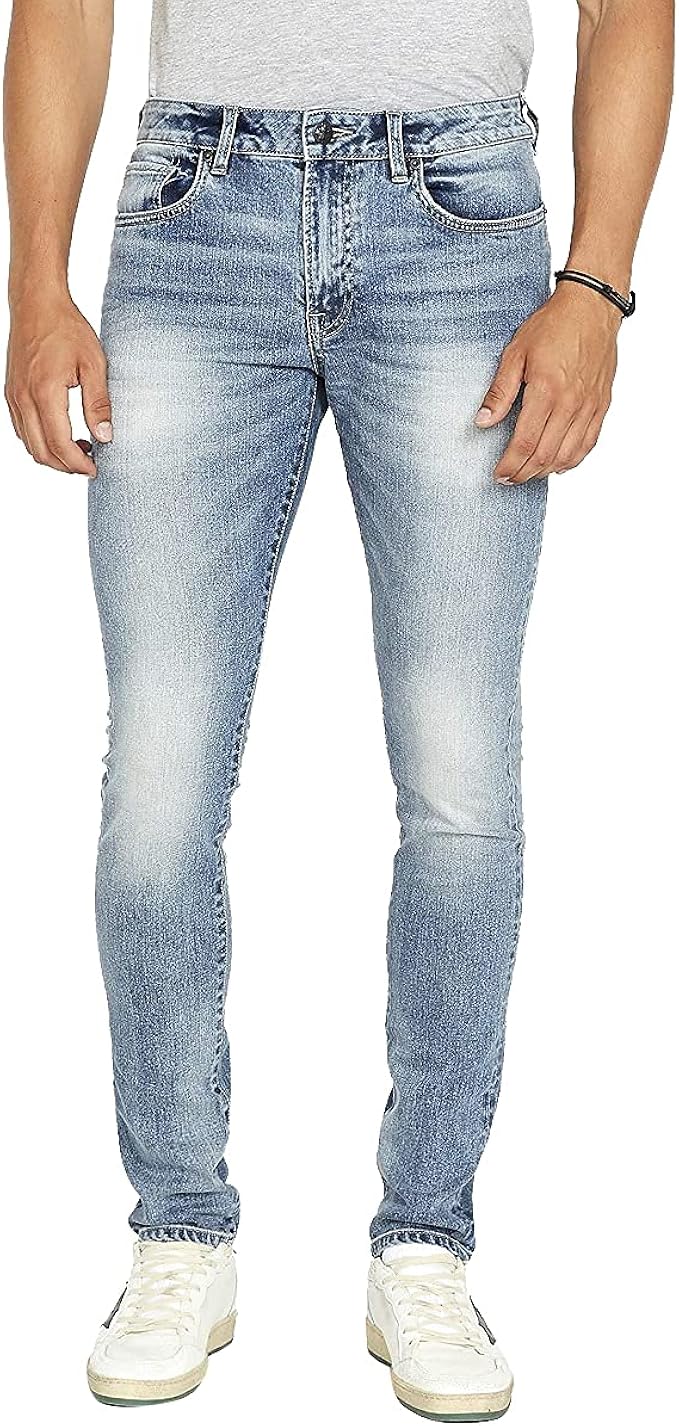 Buffalo David Bitton Men's Skinny MAX Jeans in Light Medium Indigo