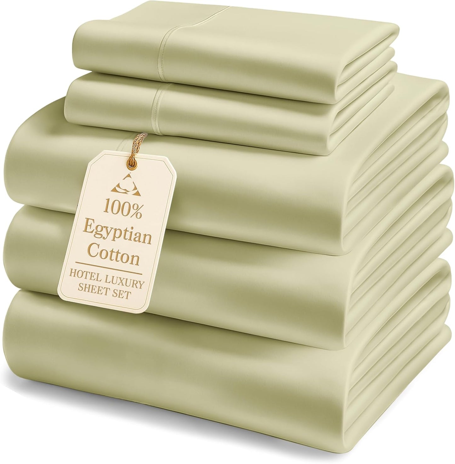 100% Egyptian Cotton Split King Bedding Set for Adjustable Beds