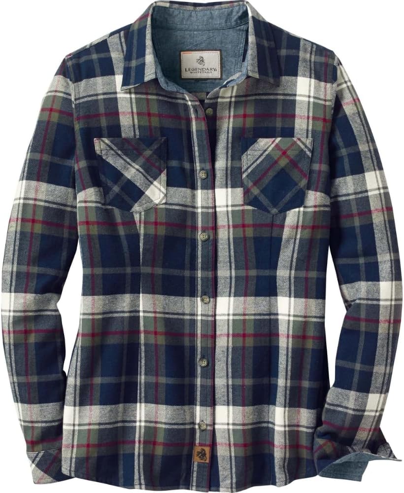 Legendary Whitetails Womens Long Sleeve Plaid Flannel Shirt