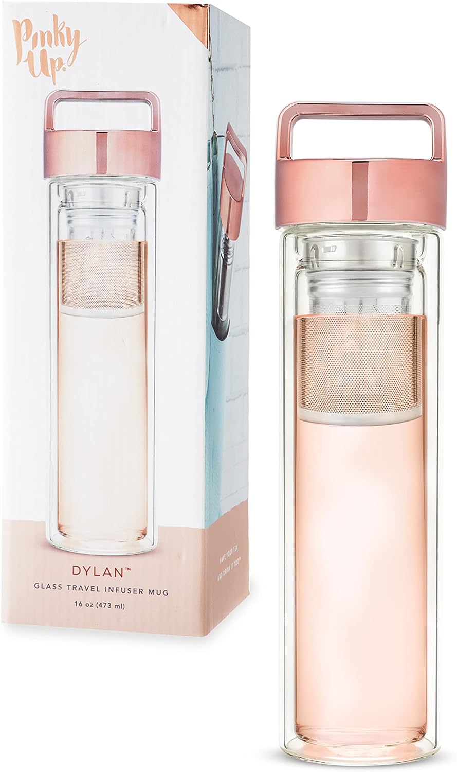 Pinky Up Dylan Travel Infuser Mug for Loose Leaf Tea Lovers