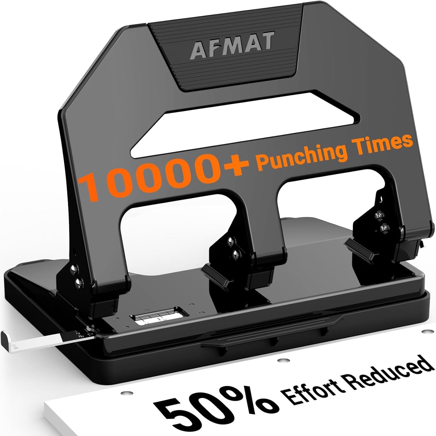 AFMAT Heavy Duty 3 Hole Puncher for Effortless Paper Punching