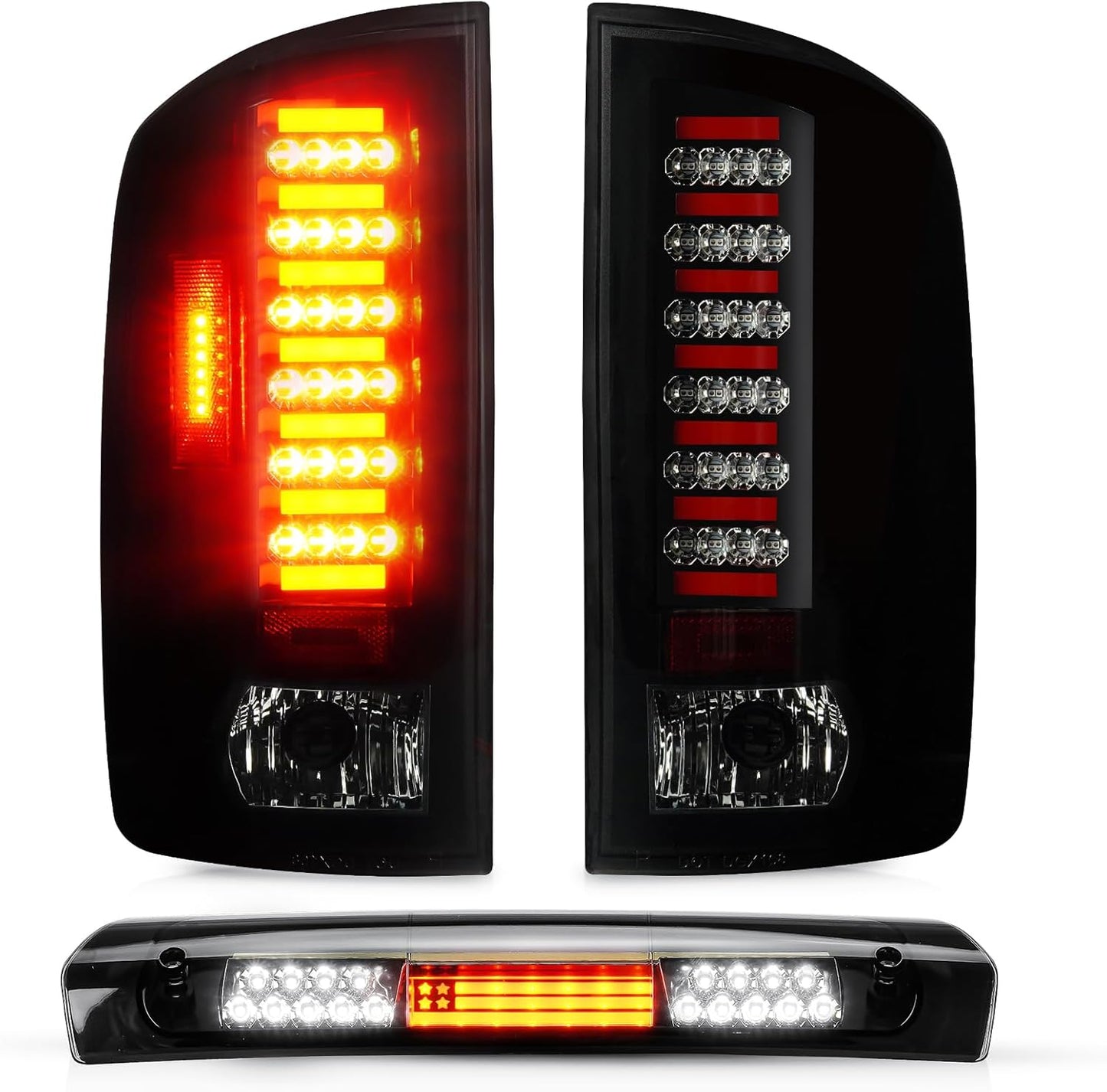 Tail Light + 3rd Brake Cargo Lamp for Dodge Ram 1500 2002-2006