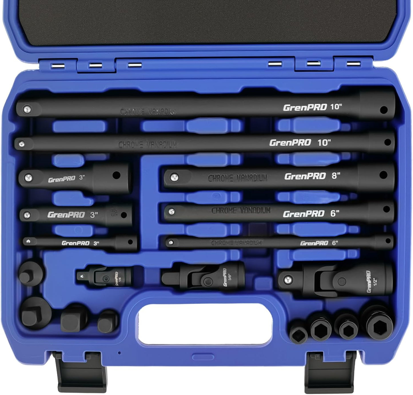 Impact Socket Extension Set 19-Piece for Ultimate Flexibility
