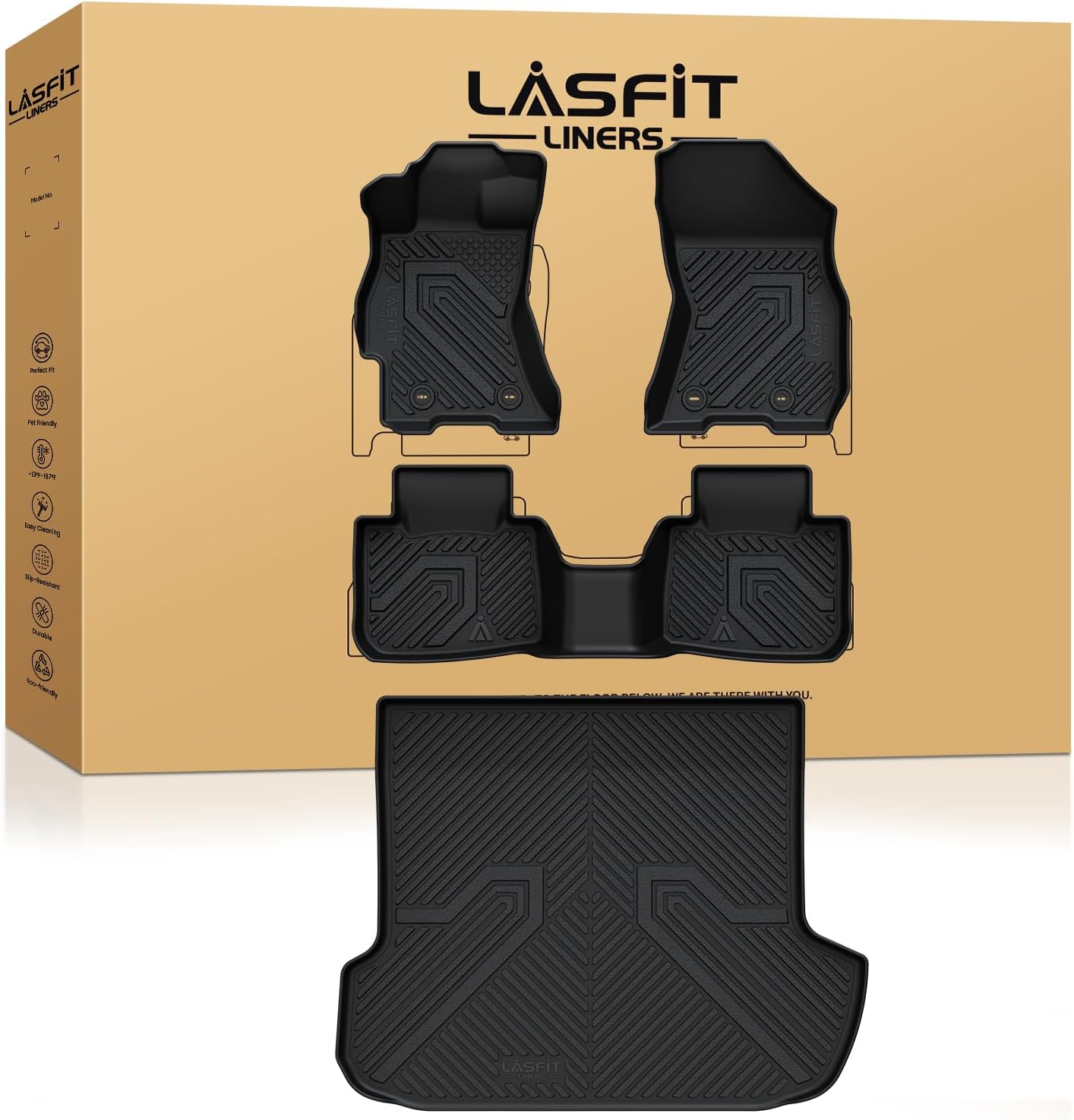 Custom Fit All Weather Floor Mats for Subaru Outback 2015-2019