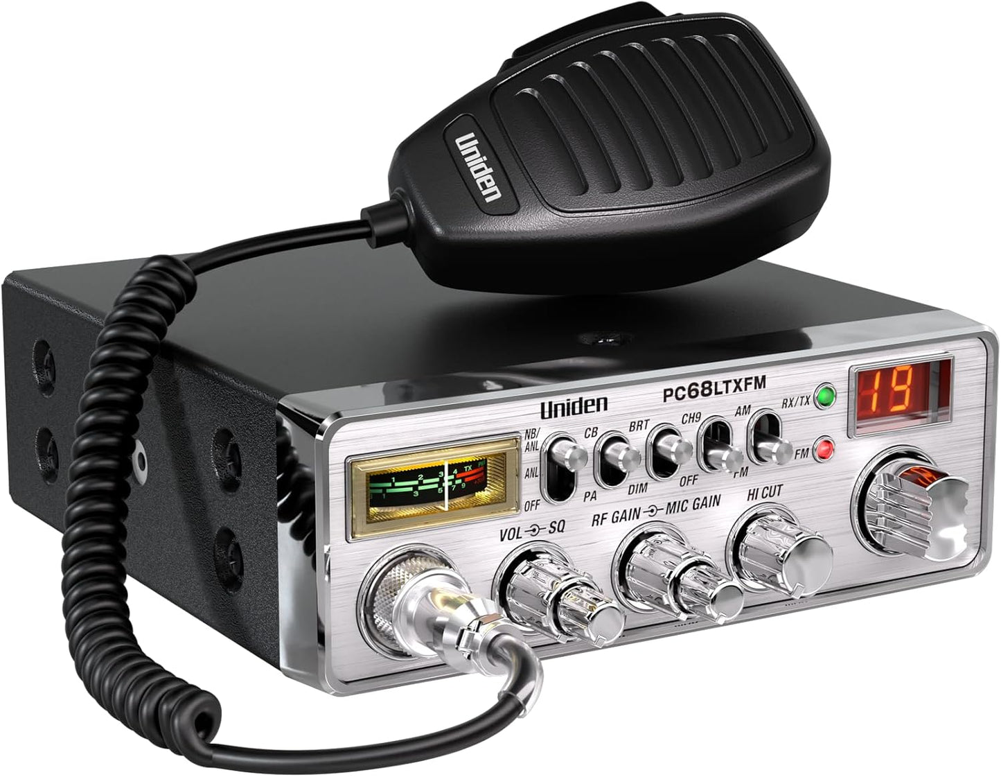 Uniden PC68LTXFM 40-Channel CB Radio with Dual-Mode AM/FM