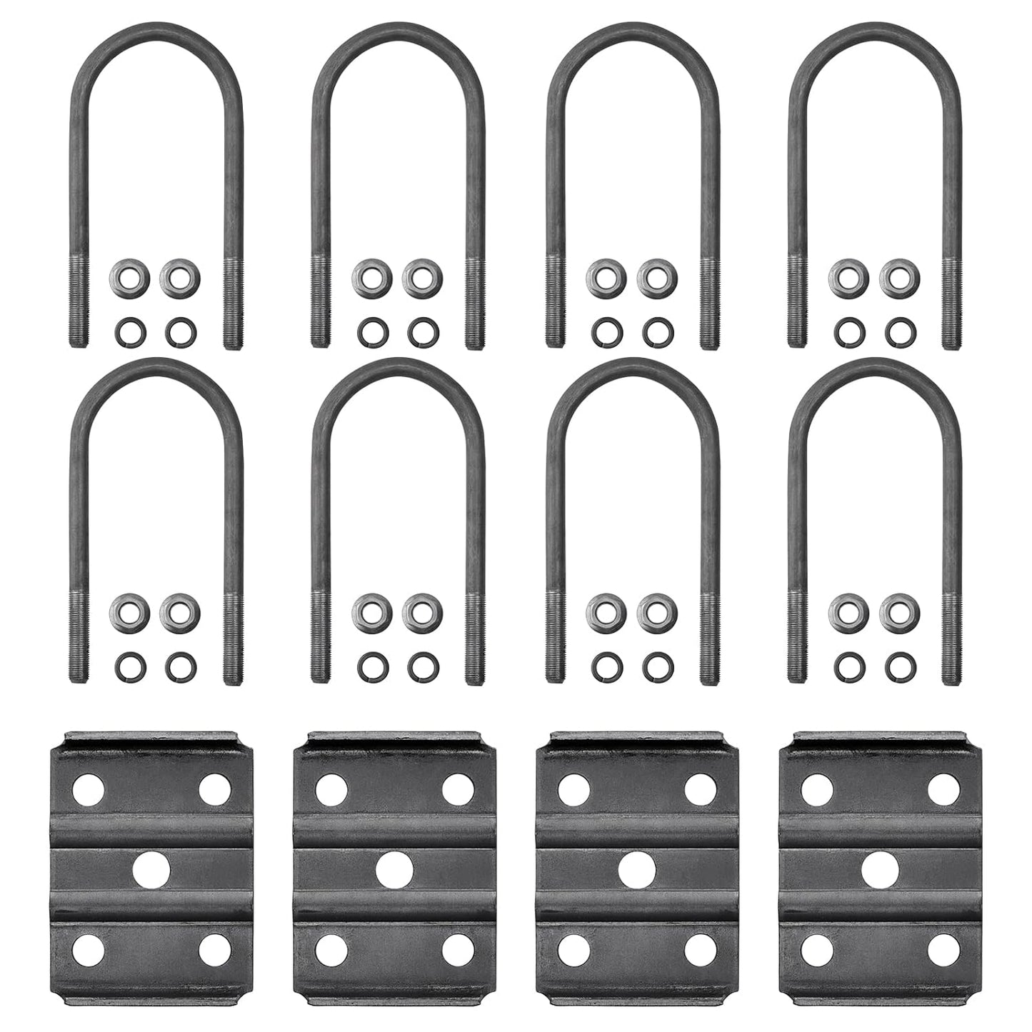 Trailer U Bolt Kit for 3,500 lb Axle - Durable Steel Construction