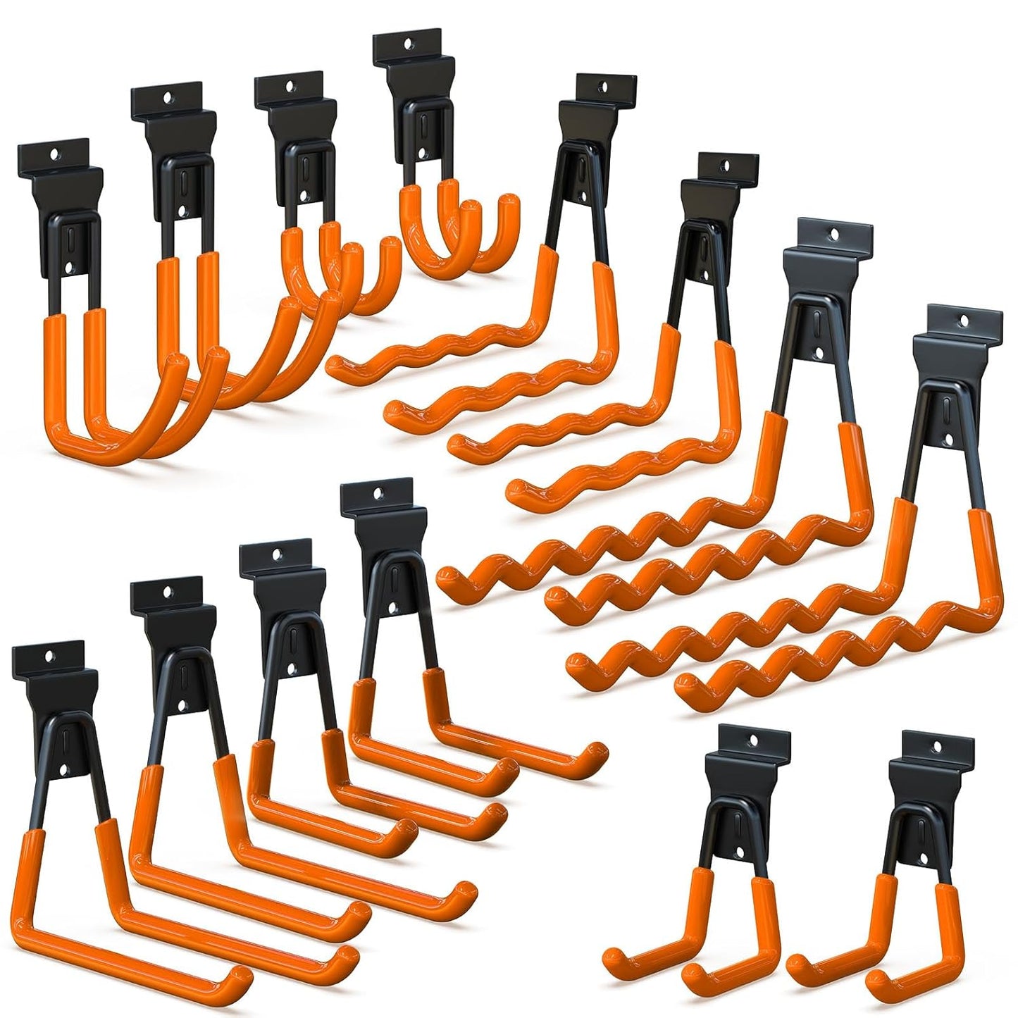 3-H Slatwall Accessories 14 Pack for Organizing Tools and More