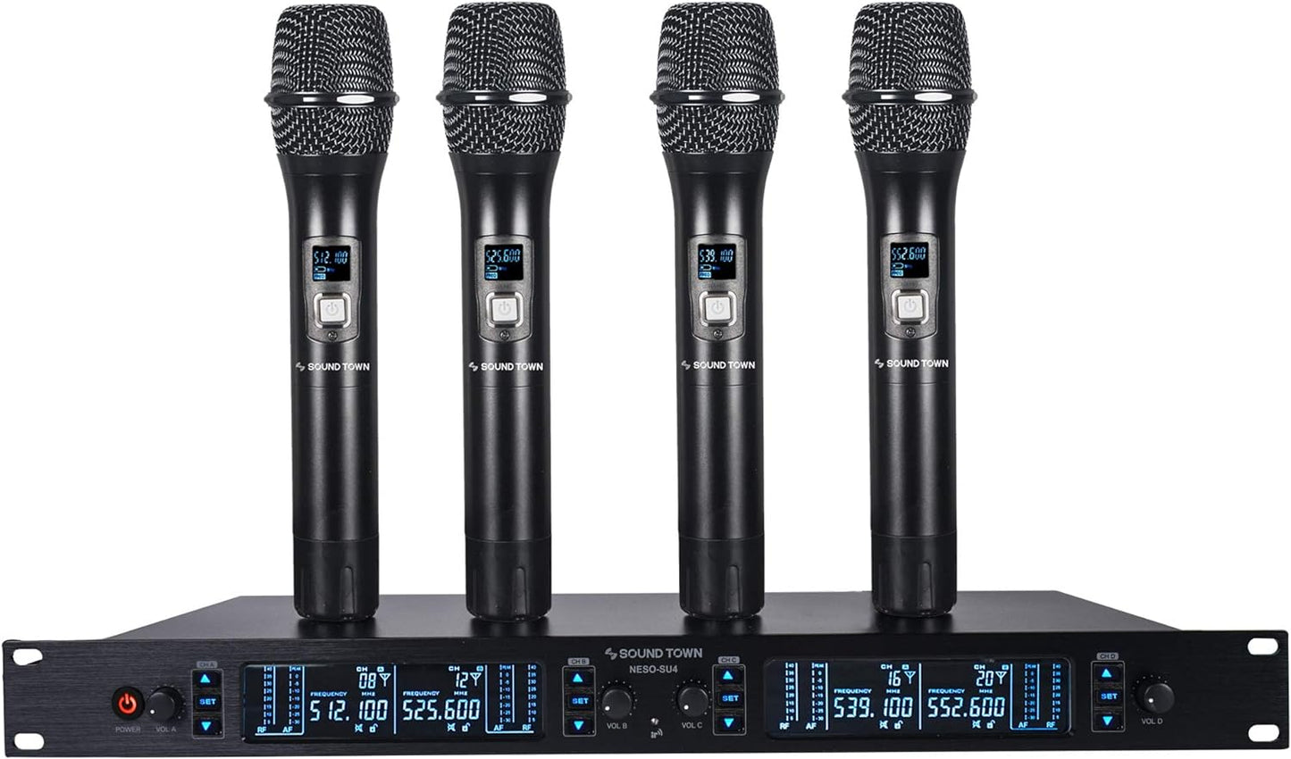 Premium UHF Wireless Mic System for Versatile Events