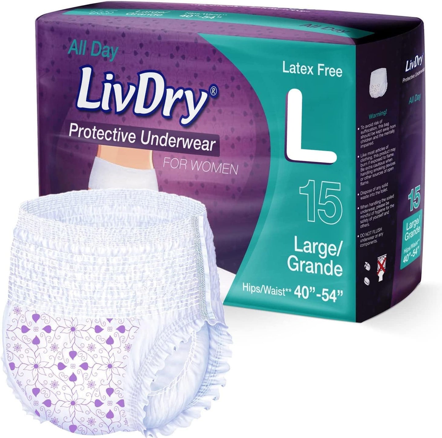 Livdry L Adult Diapers for Women - Ultimate Absorbency Protection