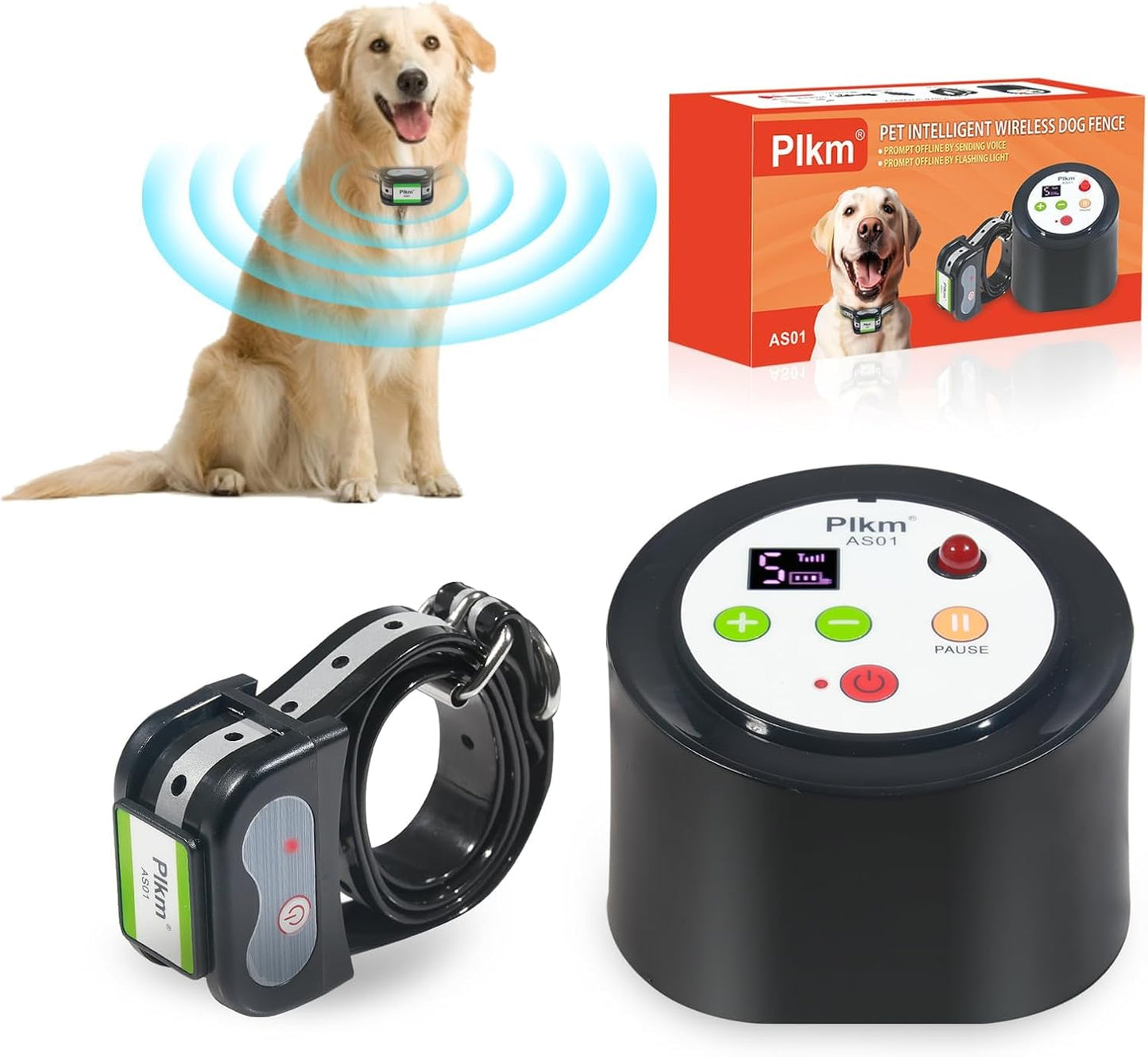 Plkm 2025 Wireless Dog Fence: Smart Containment, Strong Signal Coverage