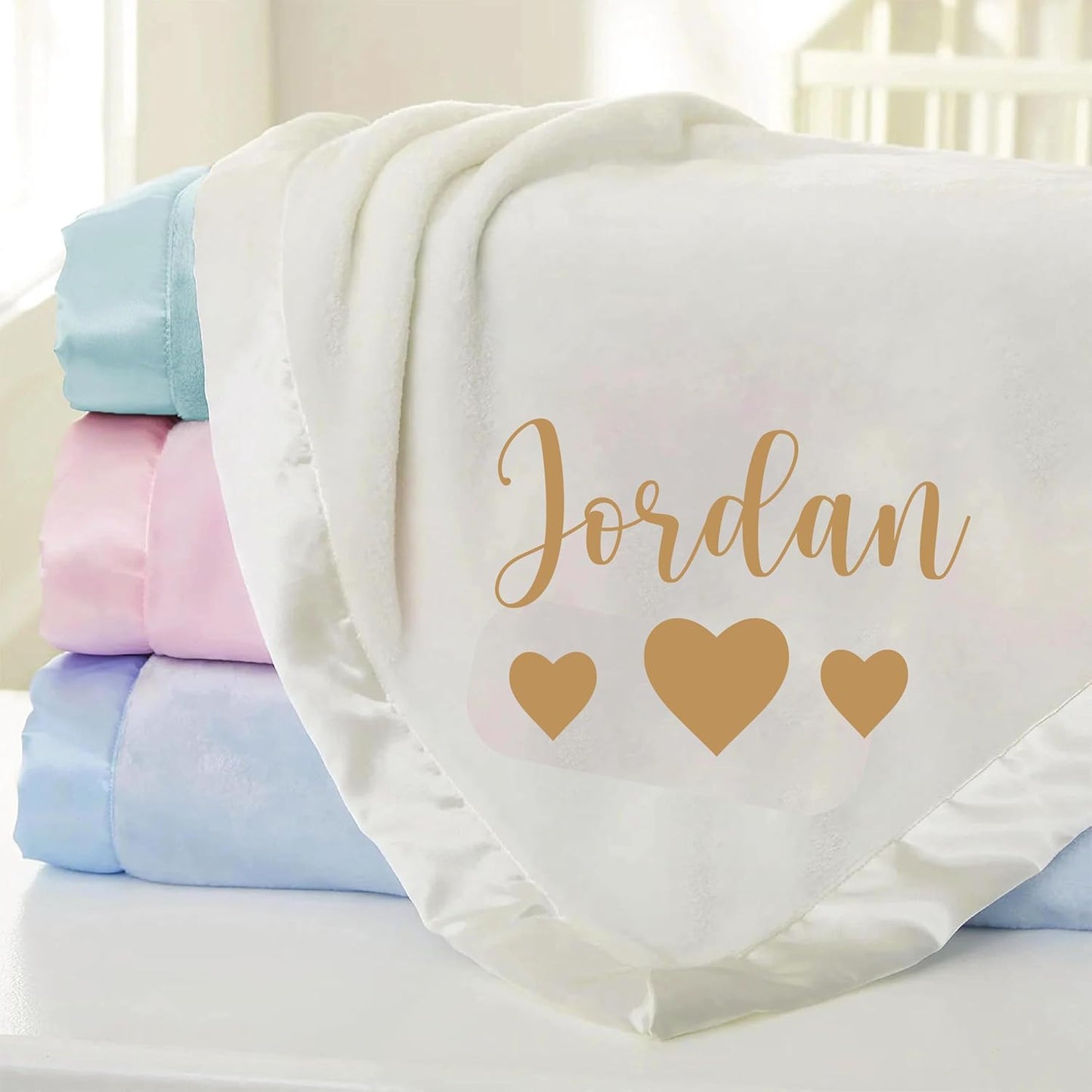 Custom Baby Blanket - Pink - Personalized with Name - Baby Girl Essential