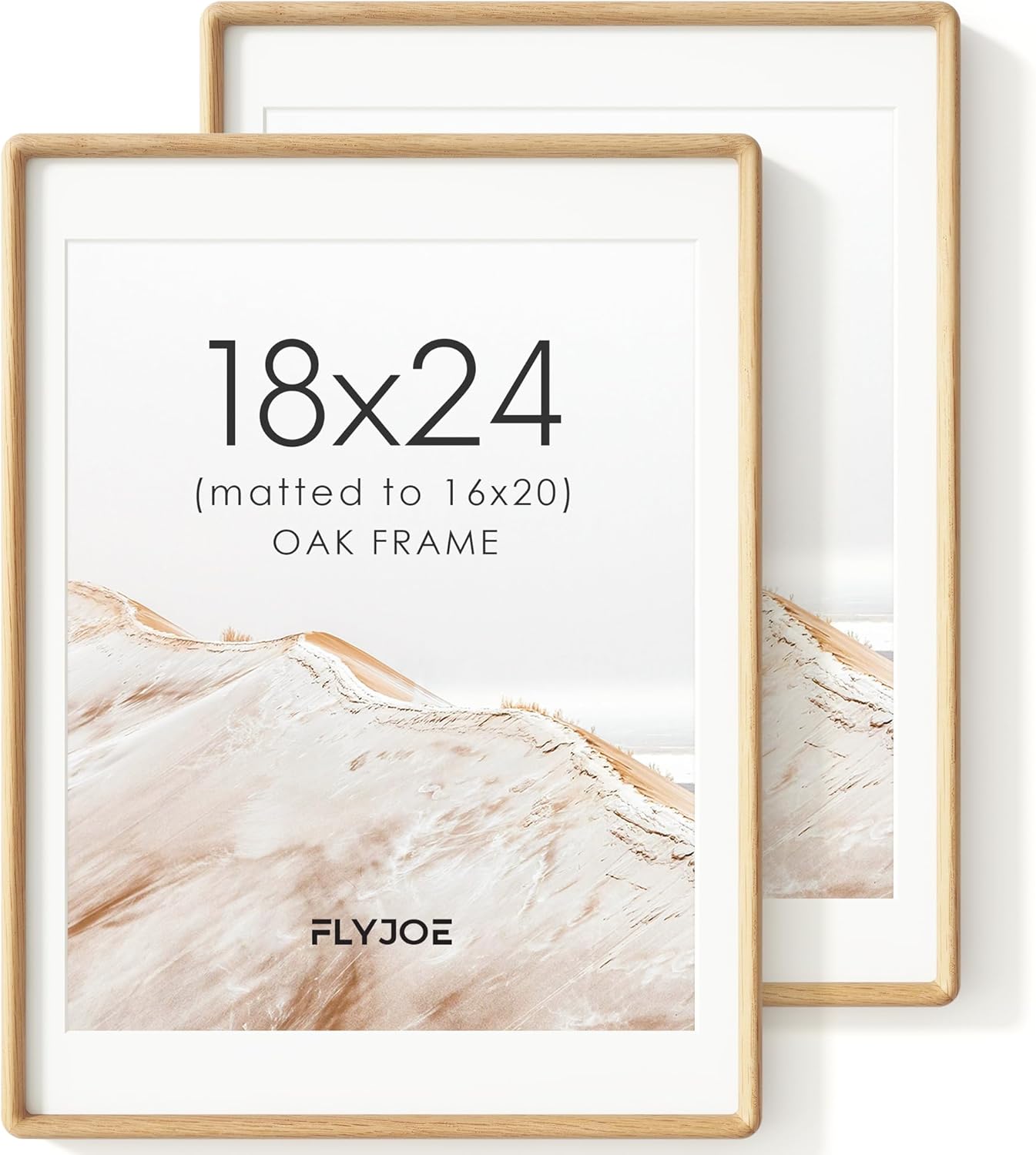 18x24 Poster Frame Set of 2 with Natural Solid Oak Wood
