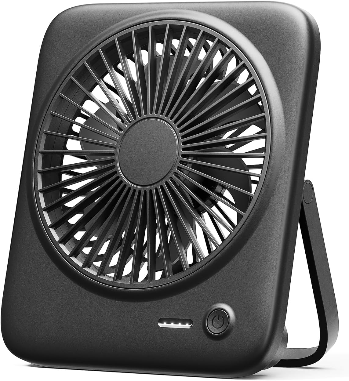 Portable Silent Desk Fan - 4000mAh Rechargeable