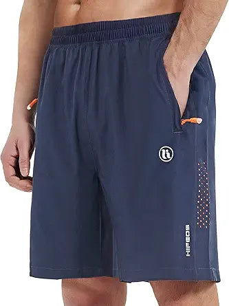 Mens Athletic Shorts for Running and Hiking - 7 in Gym Shorts