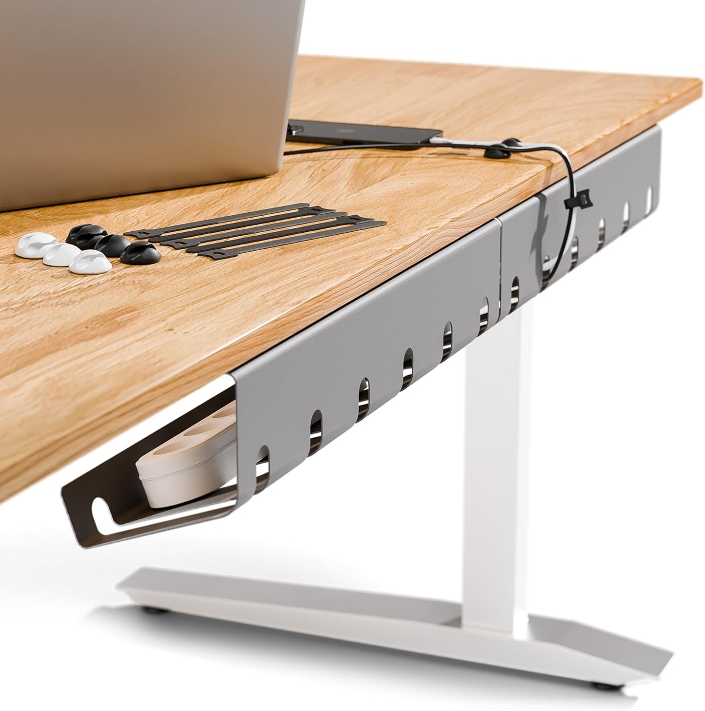 PAMO Cable Management Under Desk for Easy Mounting and Organization