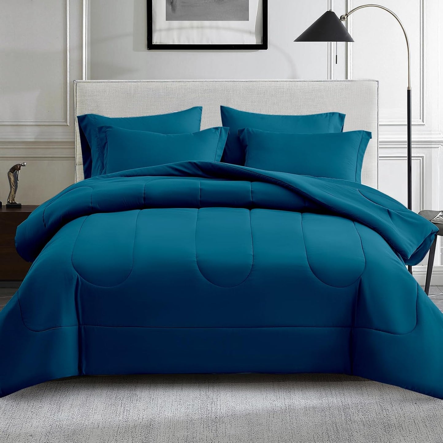 Maple&Stone Full Size Comforter Set - 7 Piece Bed in a Bag