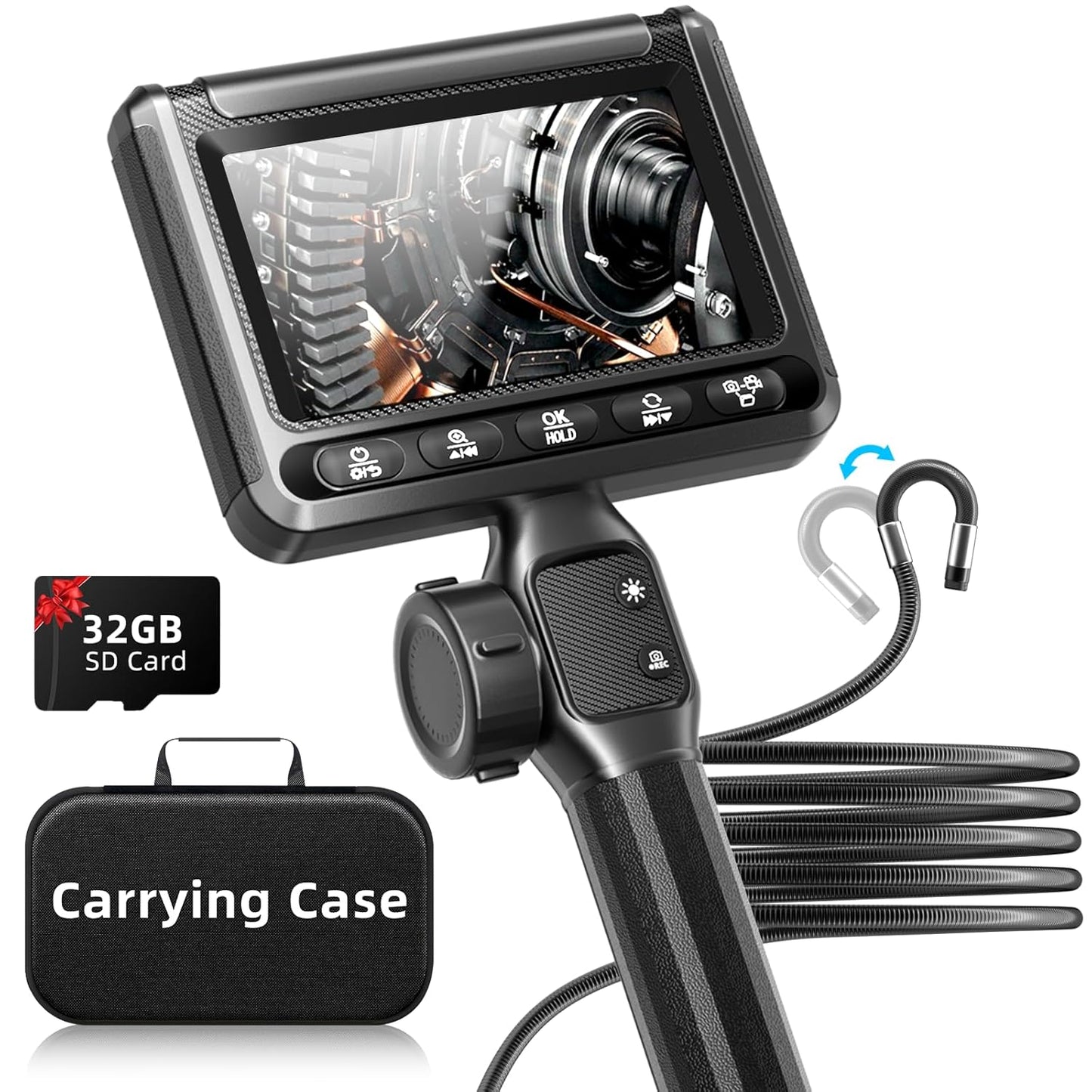 UJOYOK Two-Way Articulating Borescope with Light Review