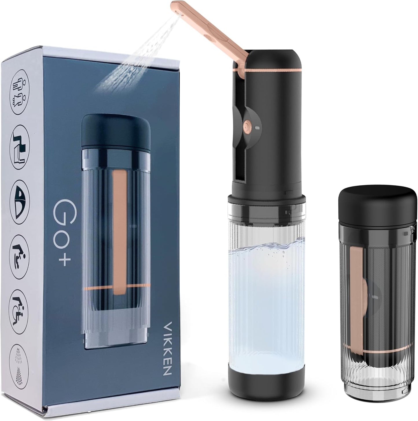 VIKKEN 200ml Go+ Travel Bidet for Ultimate Hygiene Anywhere