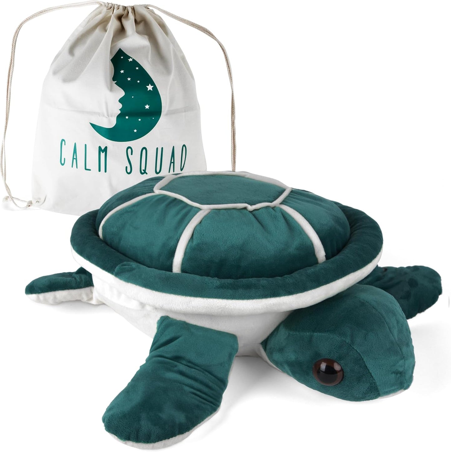 4.5 lbs Lou The Turtle Weighted Stuffed Animal for Comfort